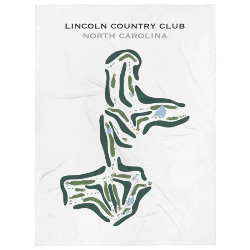 Lincoln Country Club, North Carolina - Printed Golf Course