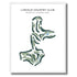 Lincoln Country Club, North Carolina - Printed Golf Course
