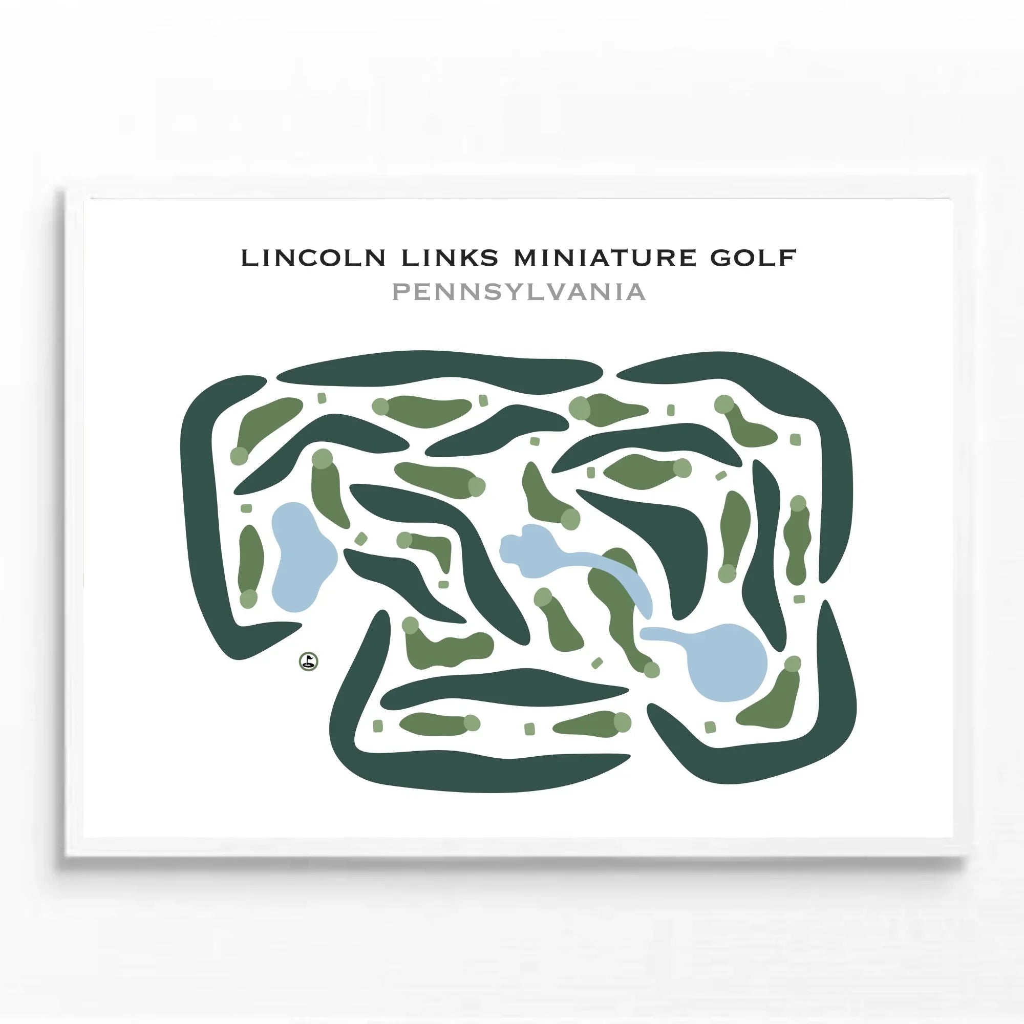 Lincoln Links Mini Golf, Pennsylvania - Printed Golf Courses