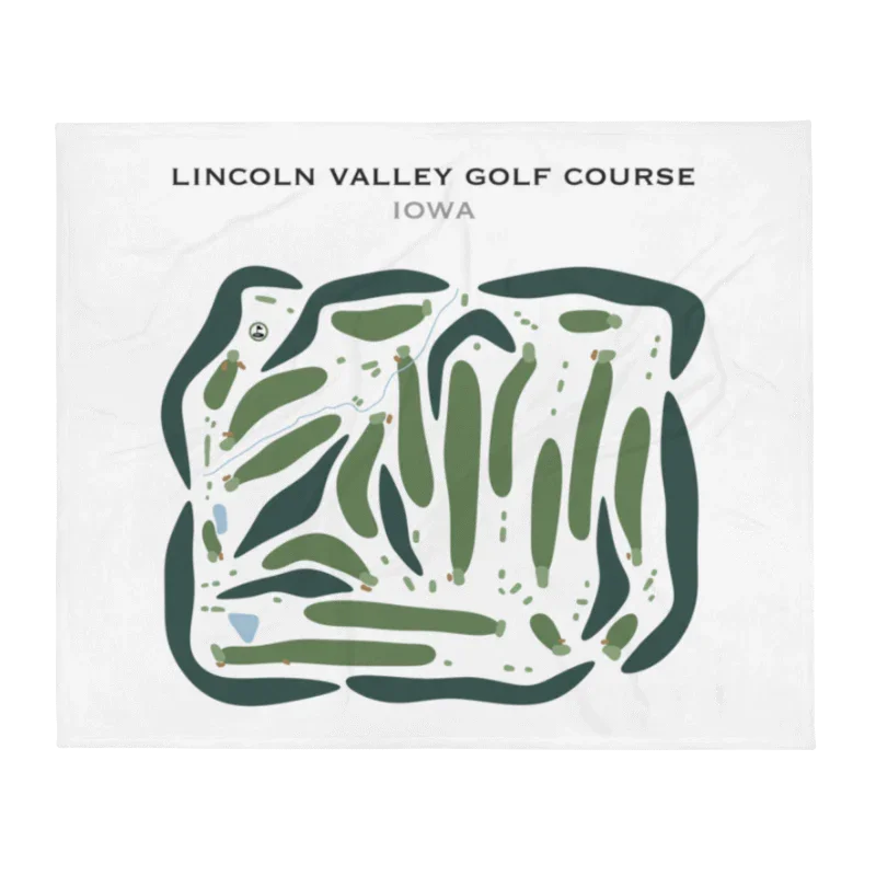 Lincoln Valley Golf Course, Iowa - Printed Golf Courses