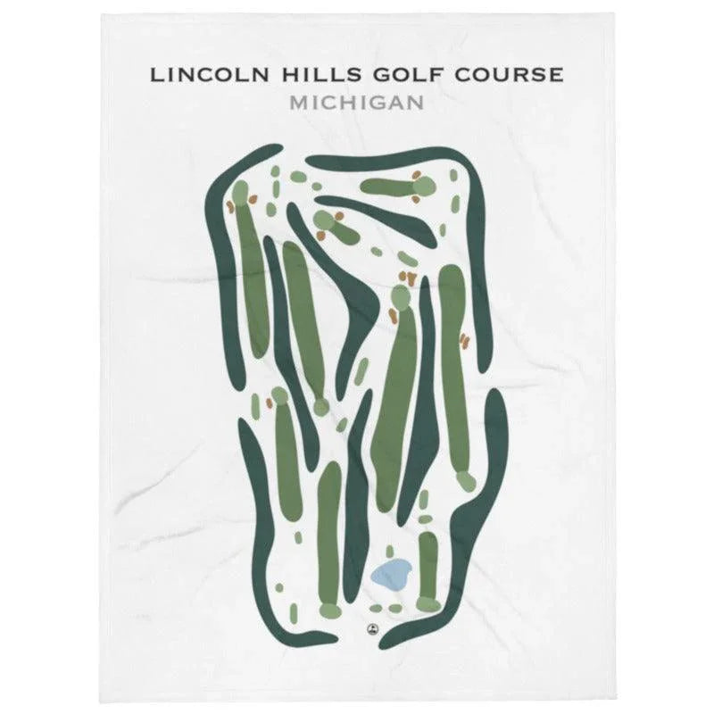 Lincoln Hills Golf Course, Michigan - Printed Golf Course