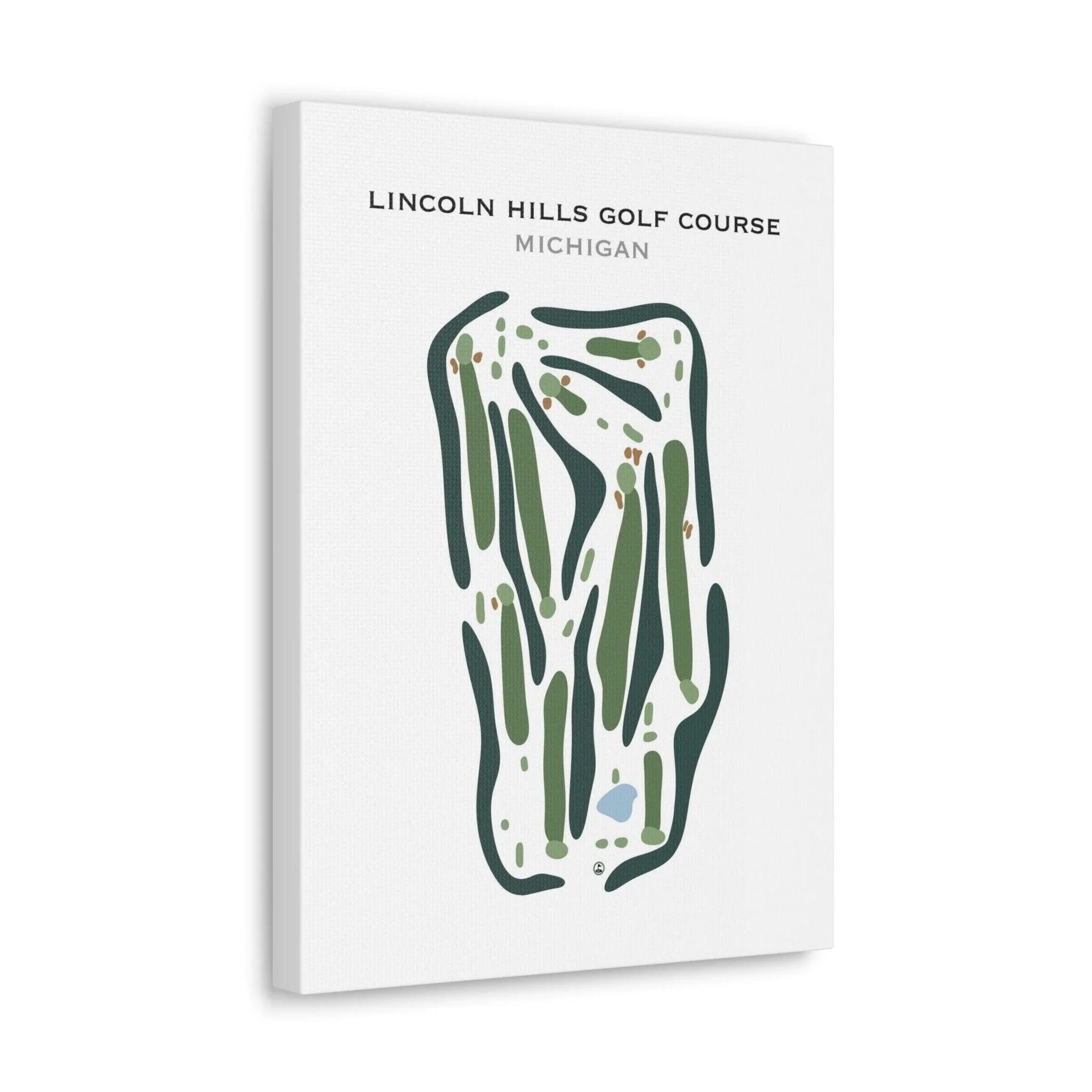 Lincoln Hills Golf Course, Michigan - Printed Golf Course