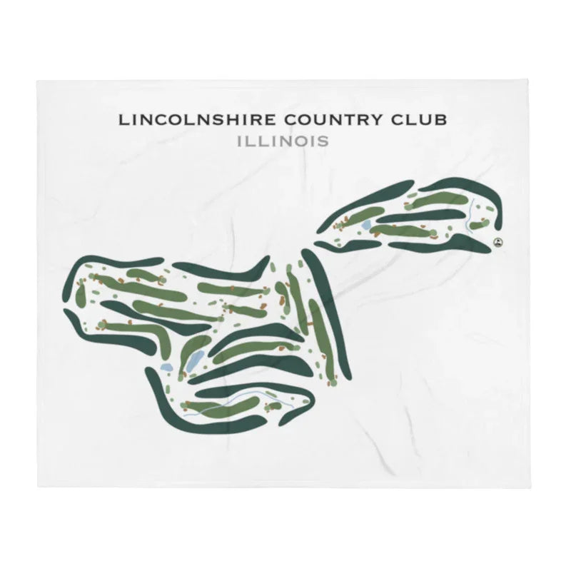 Lincolnshire Country Club, Illinois - Printed Golf Course