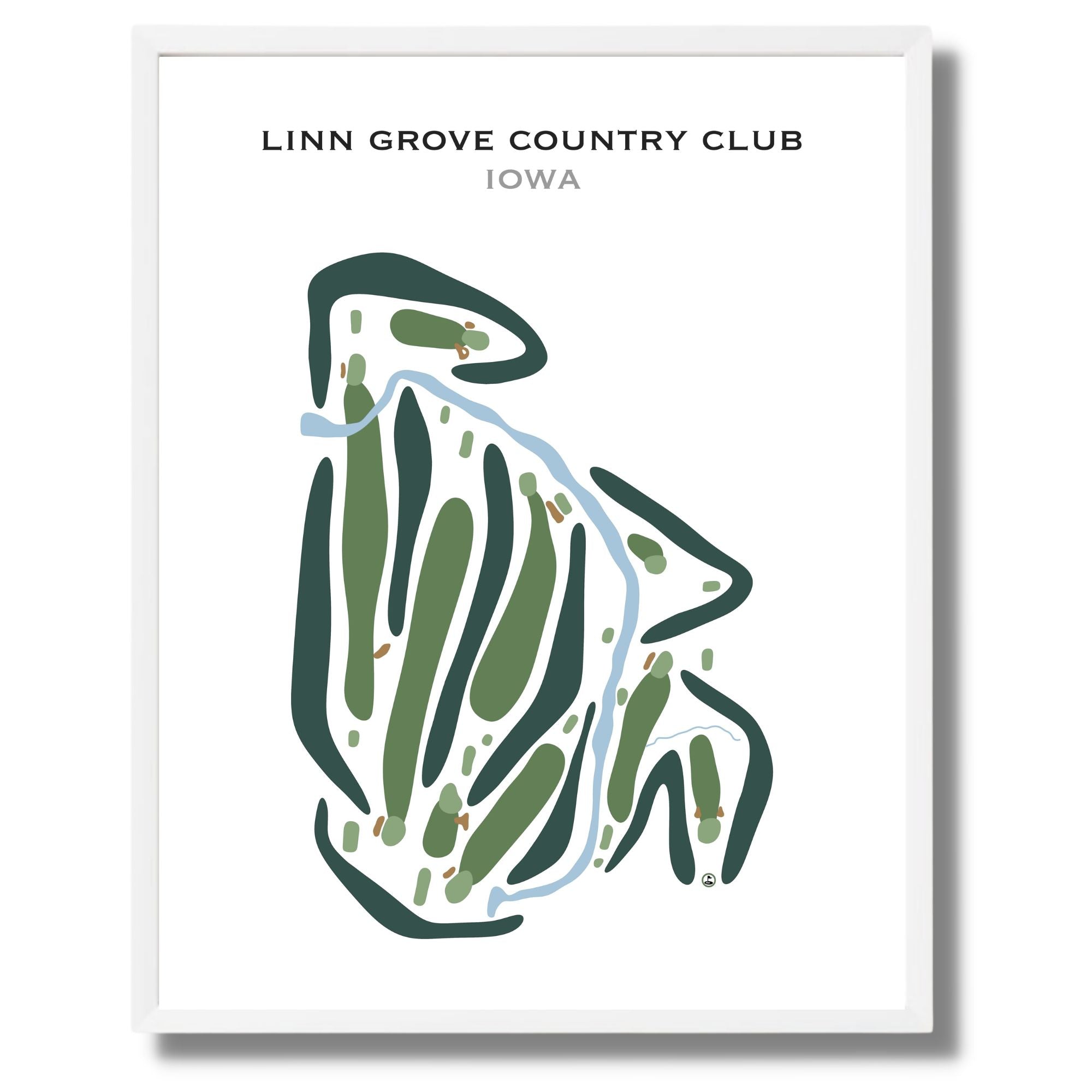 Linn Grove Country Club, Iowa - Printed Golf Courses