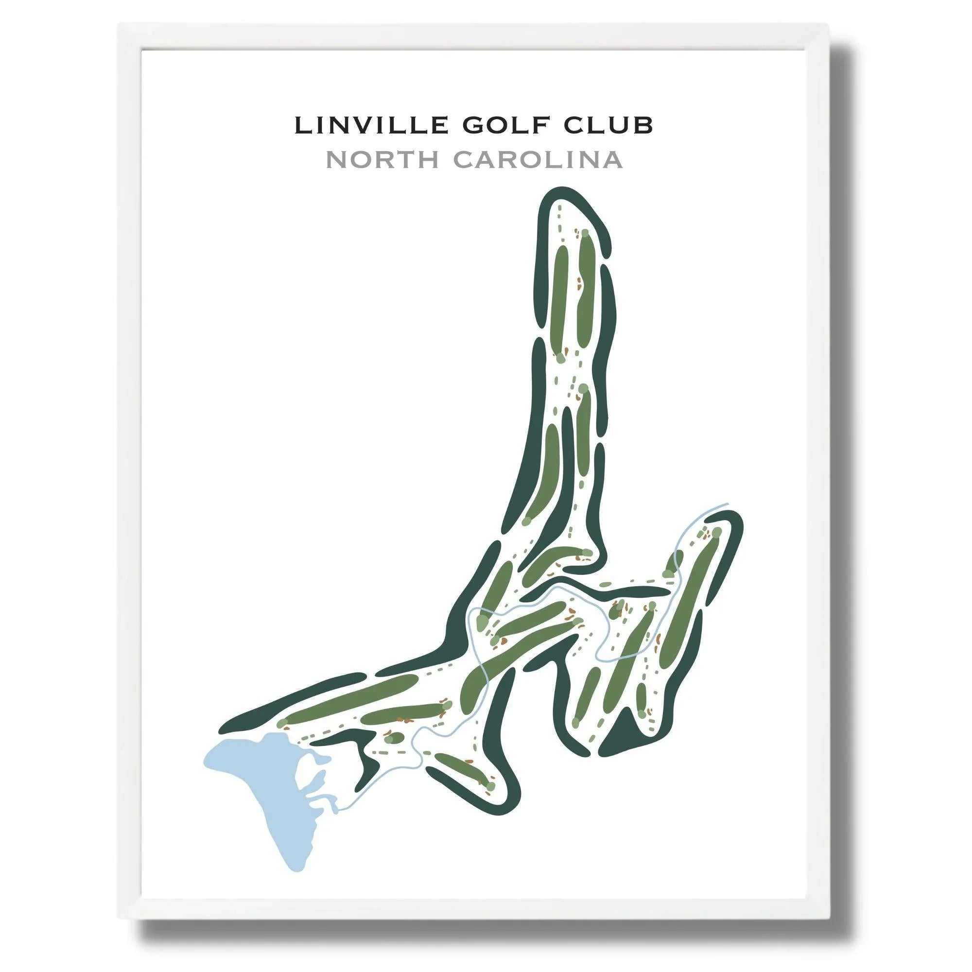 Linville Golf Club, North Carolina - Printed Golf Courses