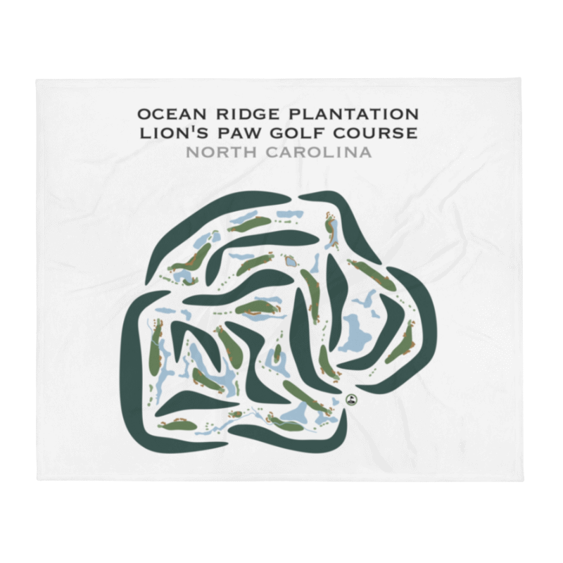 Ocean Ridge Plantation - Lion's Paw Golf Course, North Carolina - Printed Golf Courses