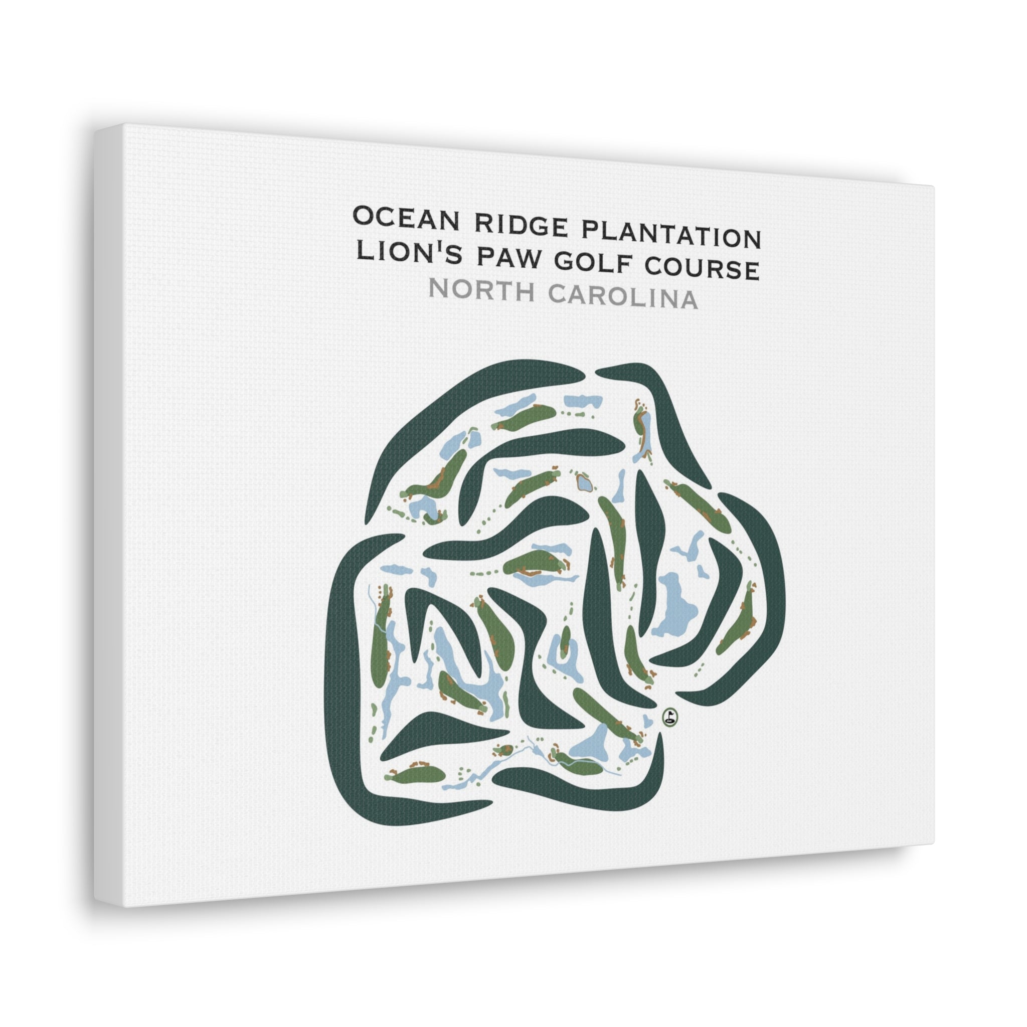 Ocean Ridge Plantation - Lion's Paw Golf Course, North Carolina - Printed Golf Courses