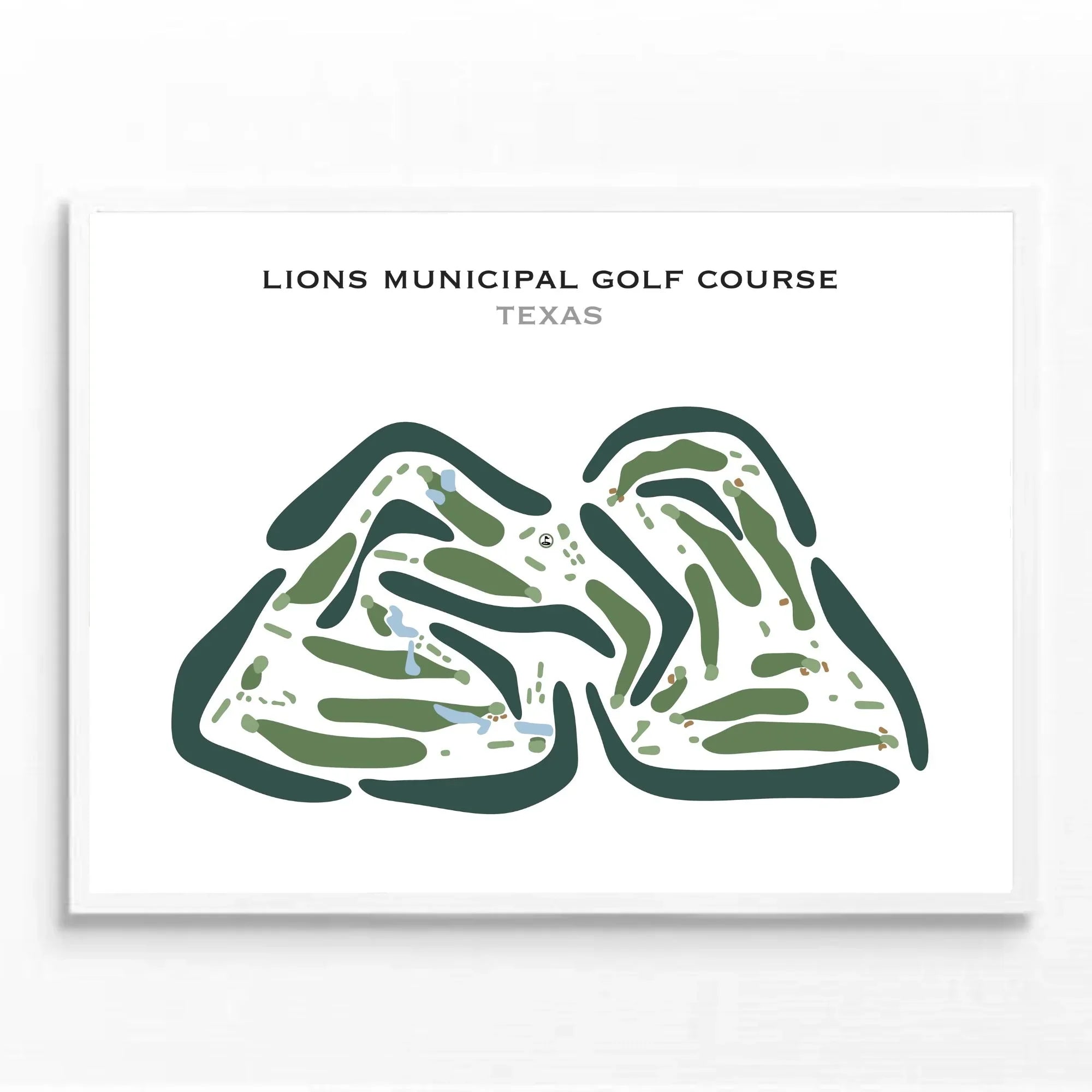 Lions Municipal Golf Course, Texas - Printed Golf Courses