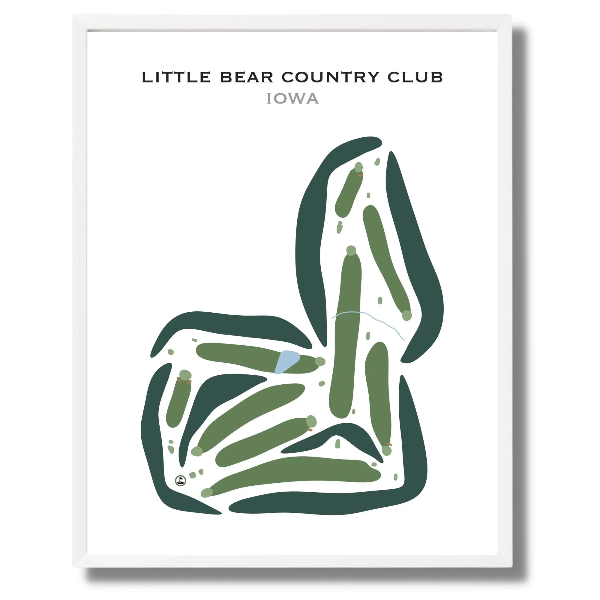 Little Bear Country Club, Iowa - Printed Golf Courses