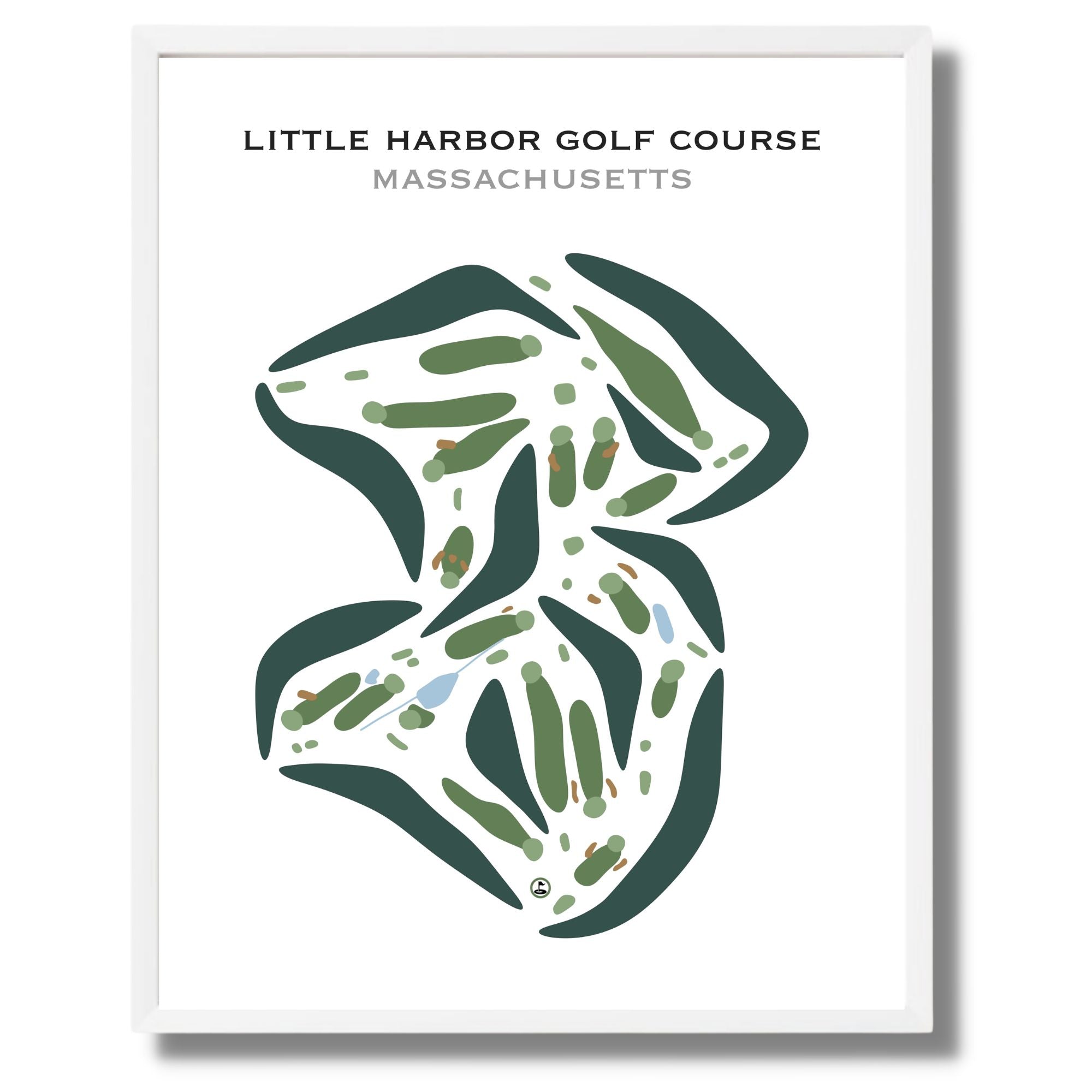 Little Harbor Golf Course, Massachusetts - Printed Golf Courses