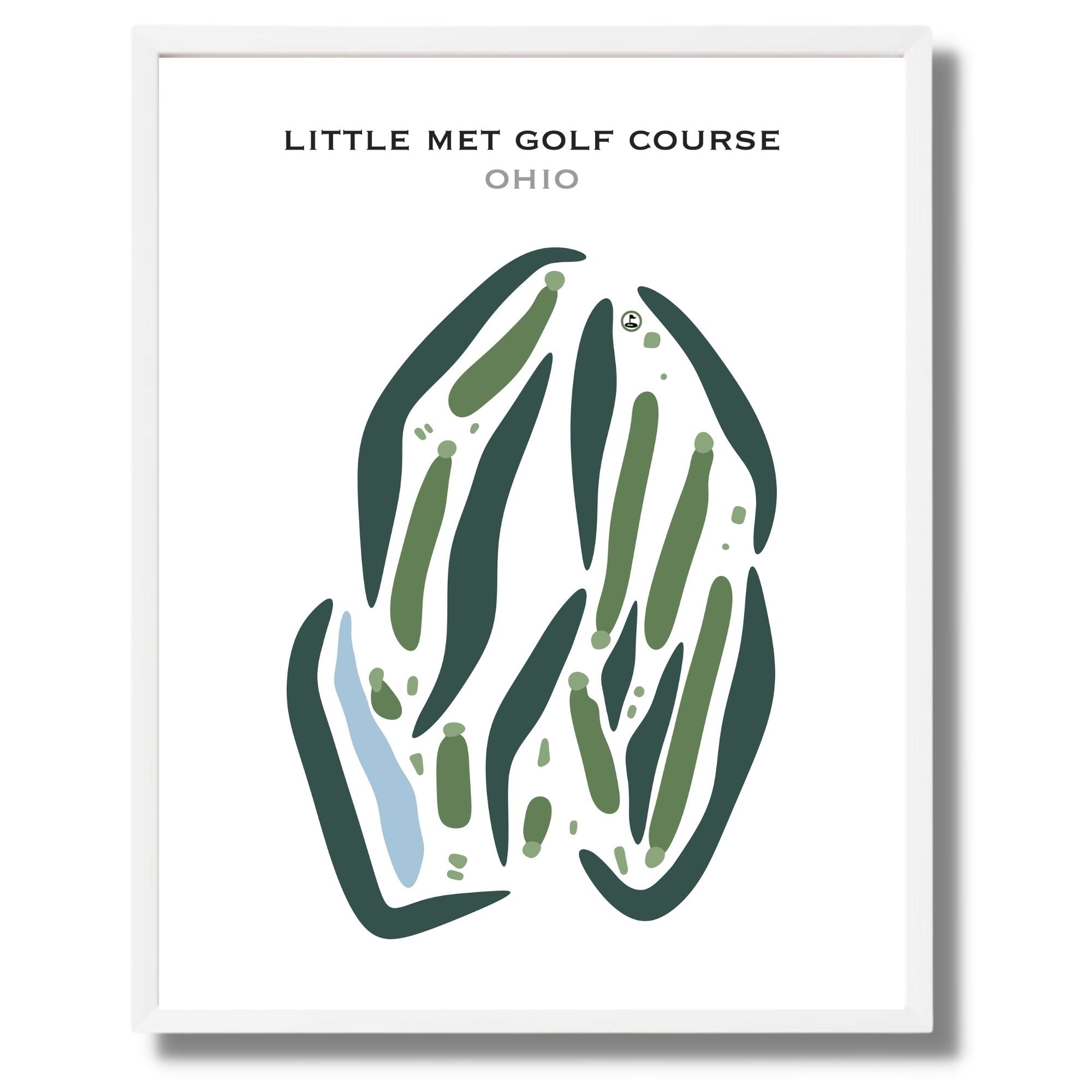 Little Met Golf Course, Ohio - Printed Golf Courses