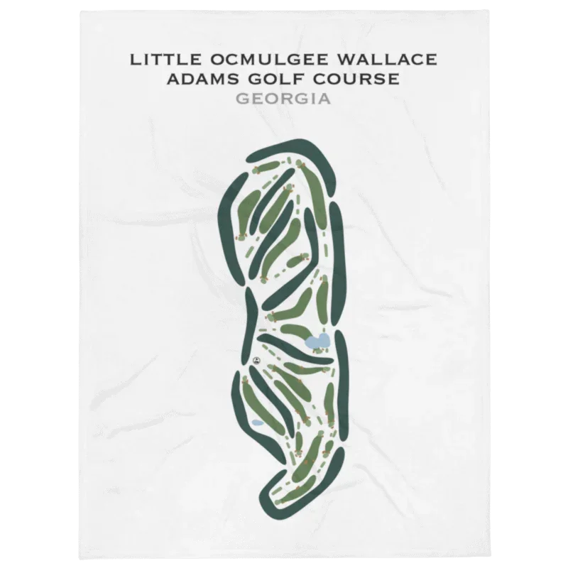 Little Ocmulgee Wallace Adams Golf Course, Georgia - Printed Golf Courses