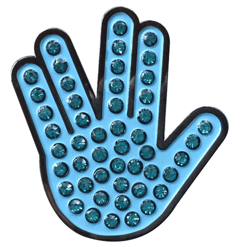 Live Long & Prosper Hand Gesture Crystal Ball Marker & Hat Clip by ReadyGOLF