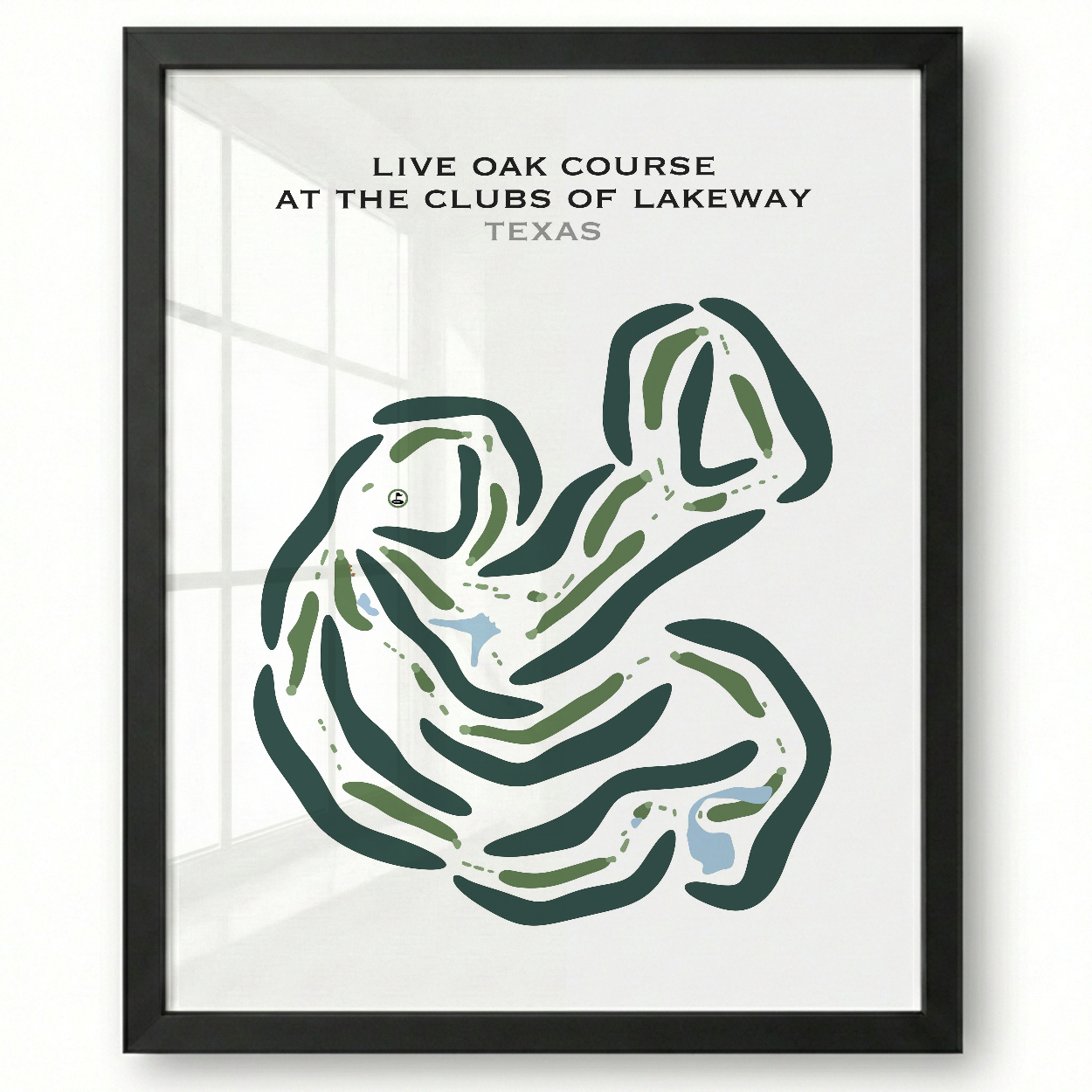 Live Oak at Clubs of Lakeway, Texas - Printed Golf Courses