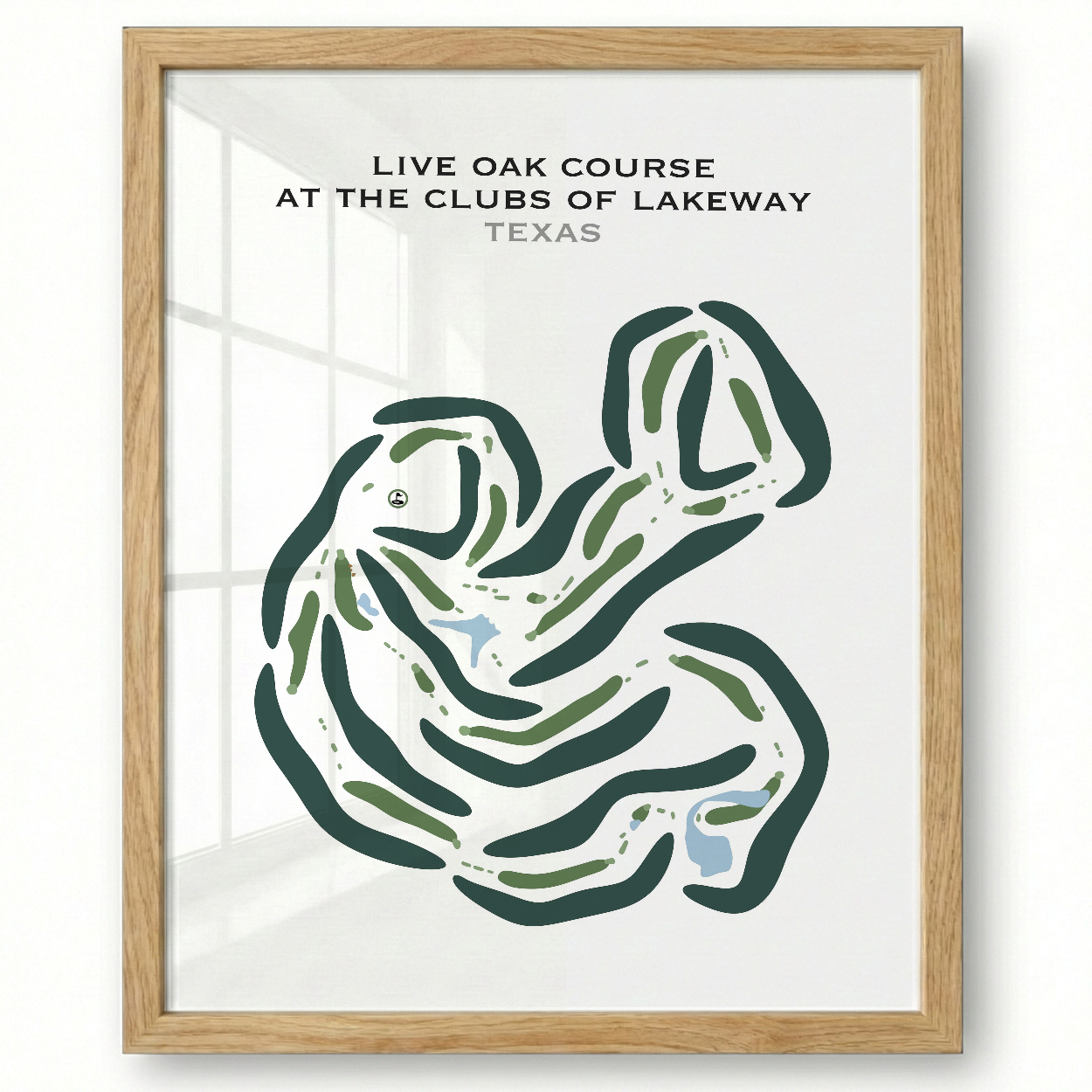 Live Oak at Clubs of Lakeway, Texas - Printed Golf Courses