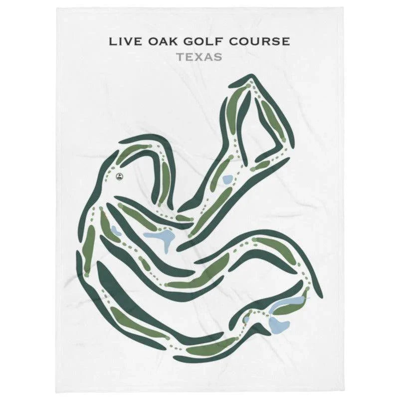 Live Oak Course at Lakeway Country Club, Texas - Printed Golf Courses