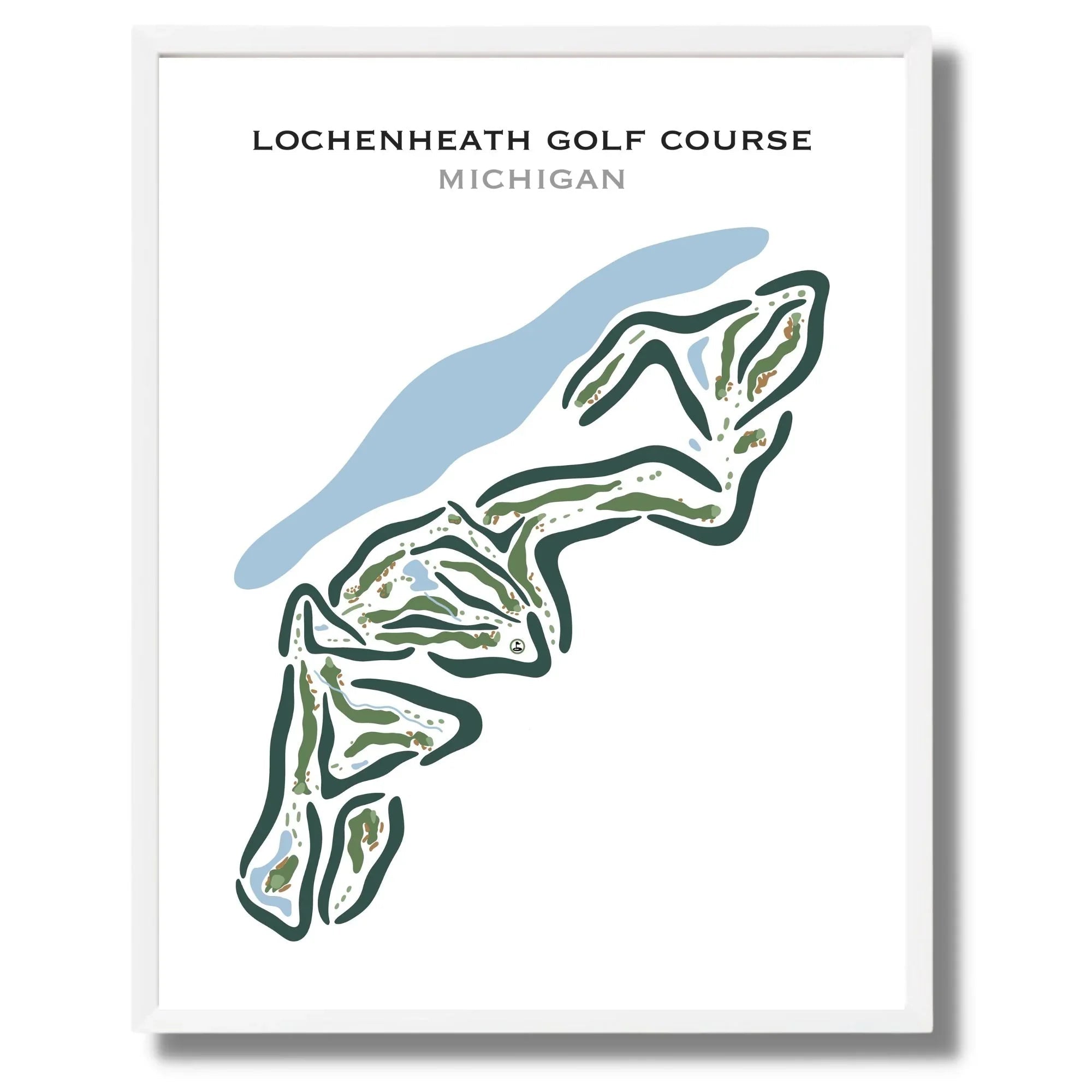 LochenHeath Golf Club, Michigan - Printed Golf Courses