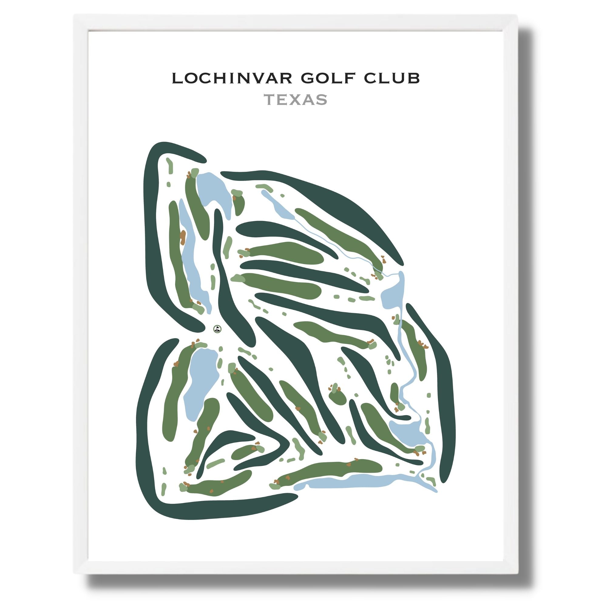 Lochinvar Golf Club, Texas - Printed Golf Courses