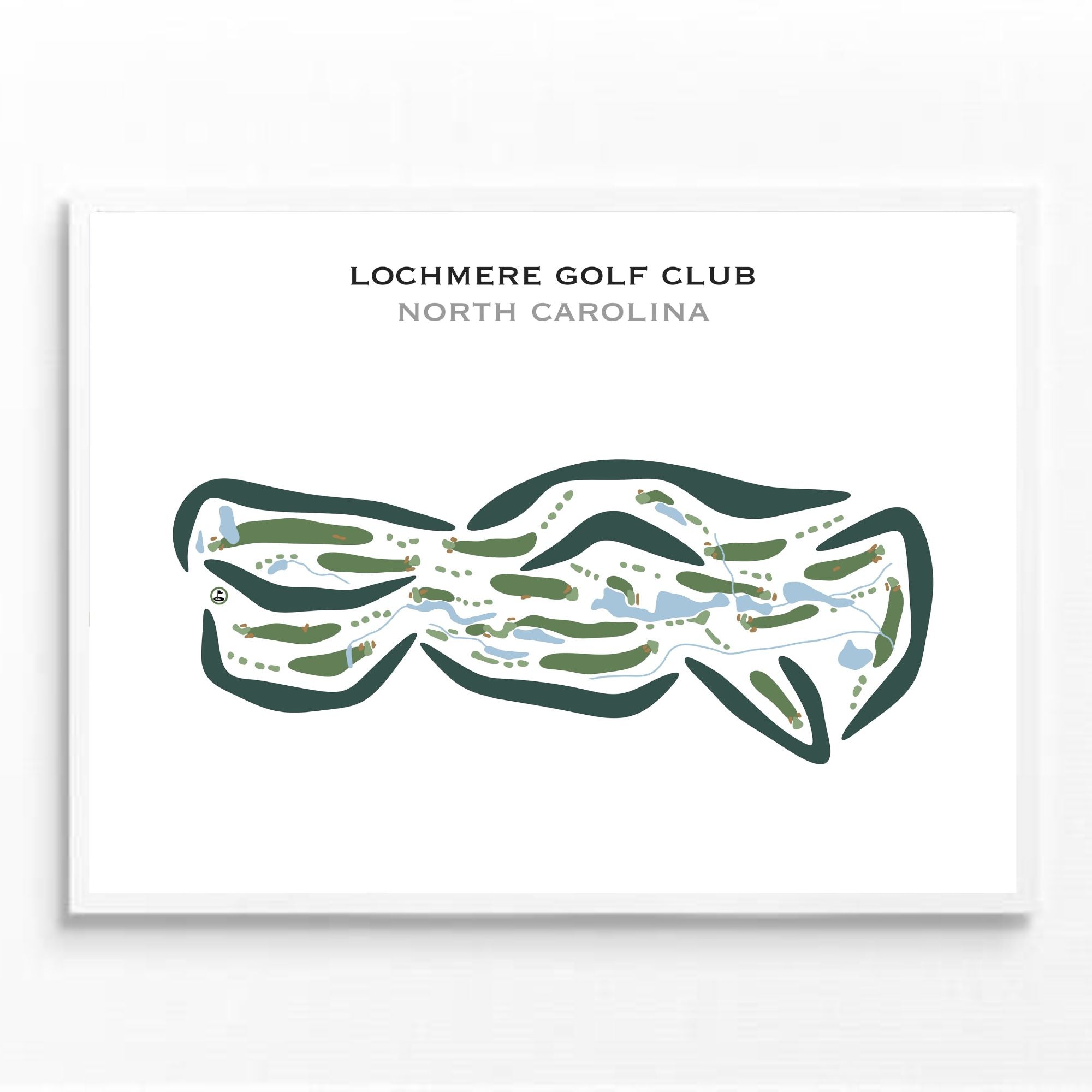 Lochmere Golf Club, North Carolina - Printed Golf Courses