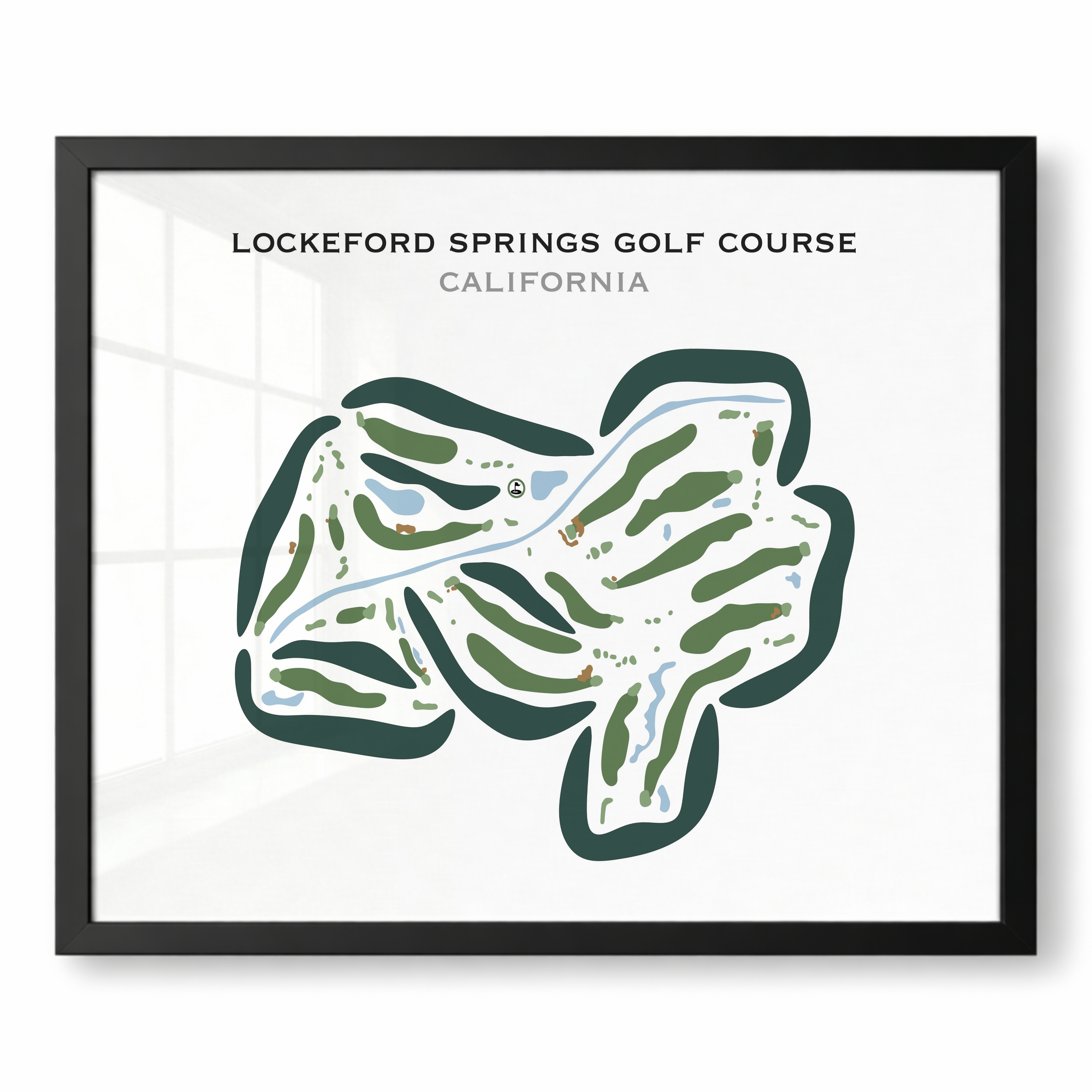Lockeford Springs Golf Course, California - Printed Golf Courses