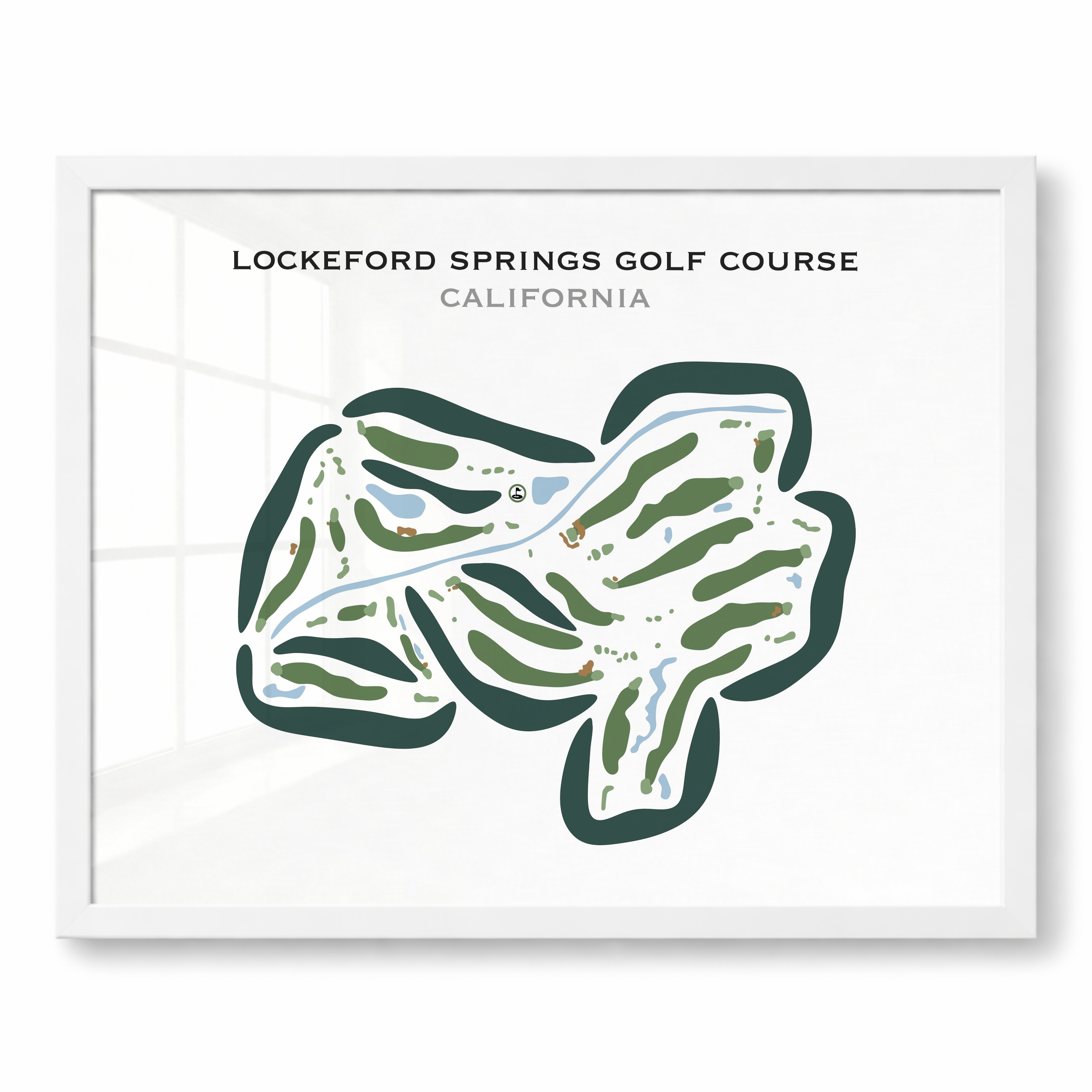 Lockeford Springs Golf Course, California - Printed Golf Courses