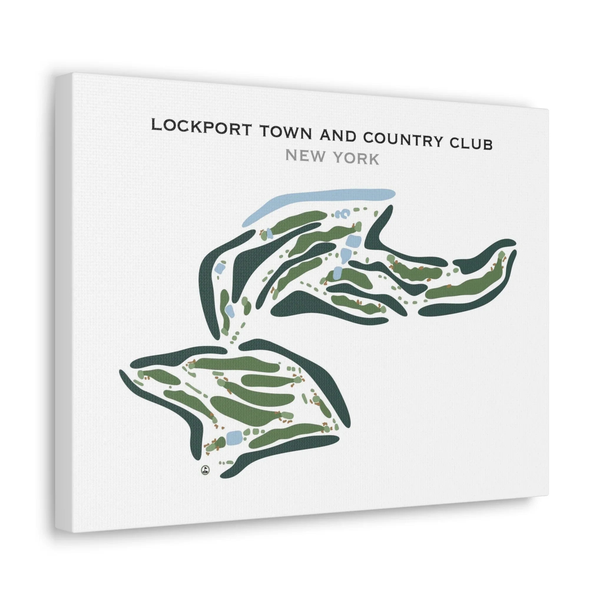 Lockport Town and Country Club, New York - Printed Golf Course