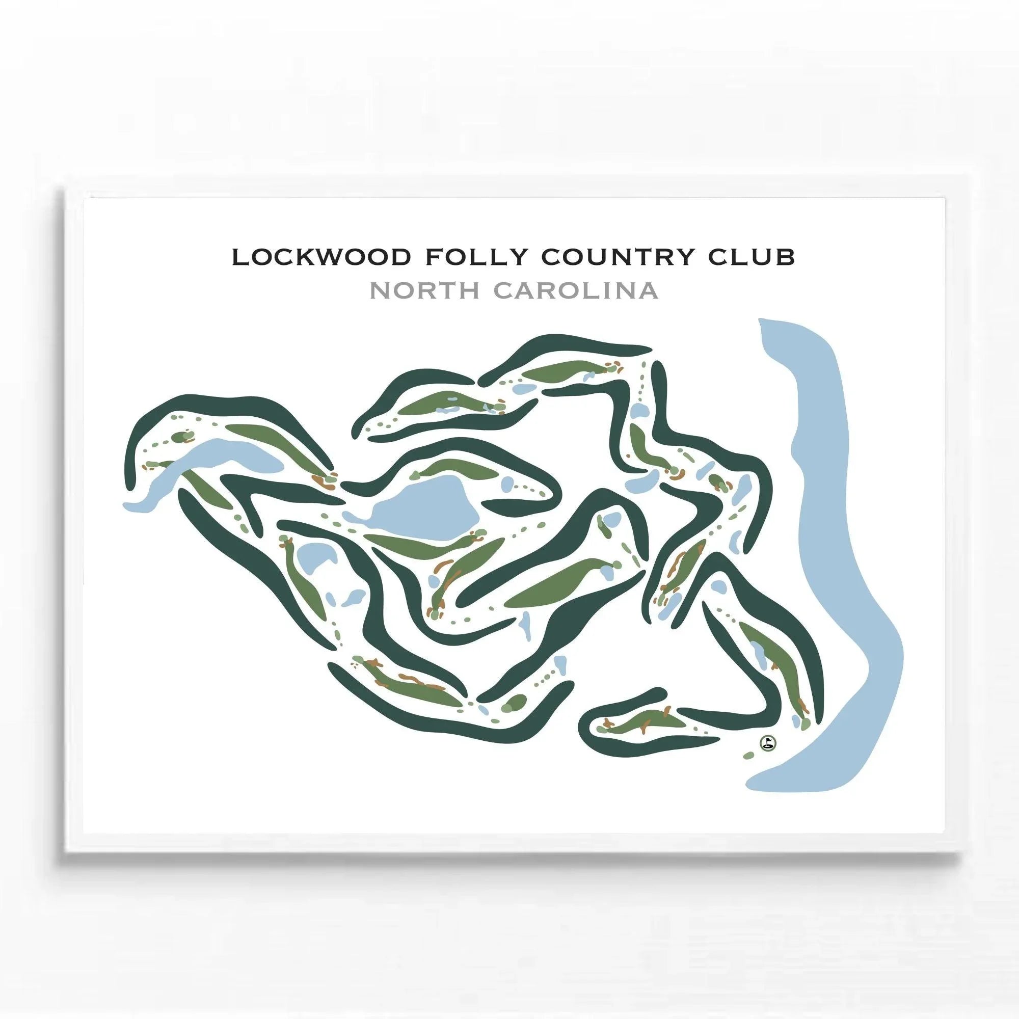Lockwood Folly Country Club, North Carolina. - Printed Golf Courses