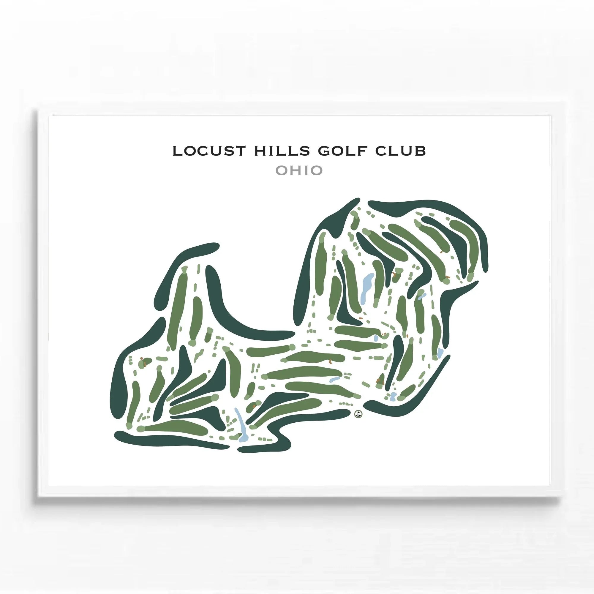 Locust Hills Golf Club, Ohio - Printed Golf Course