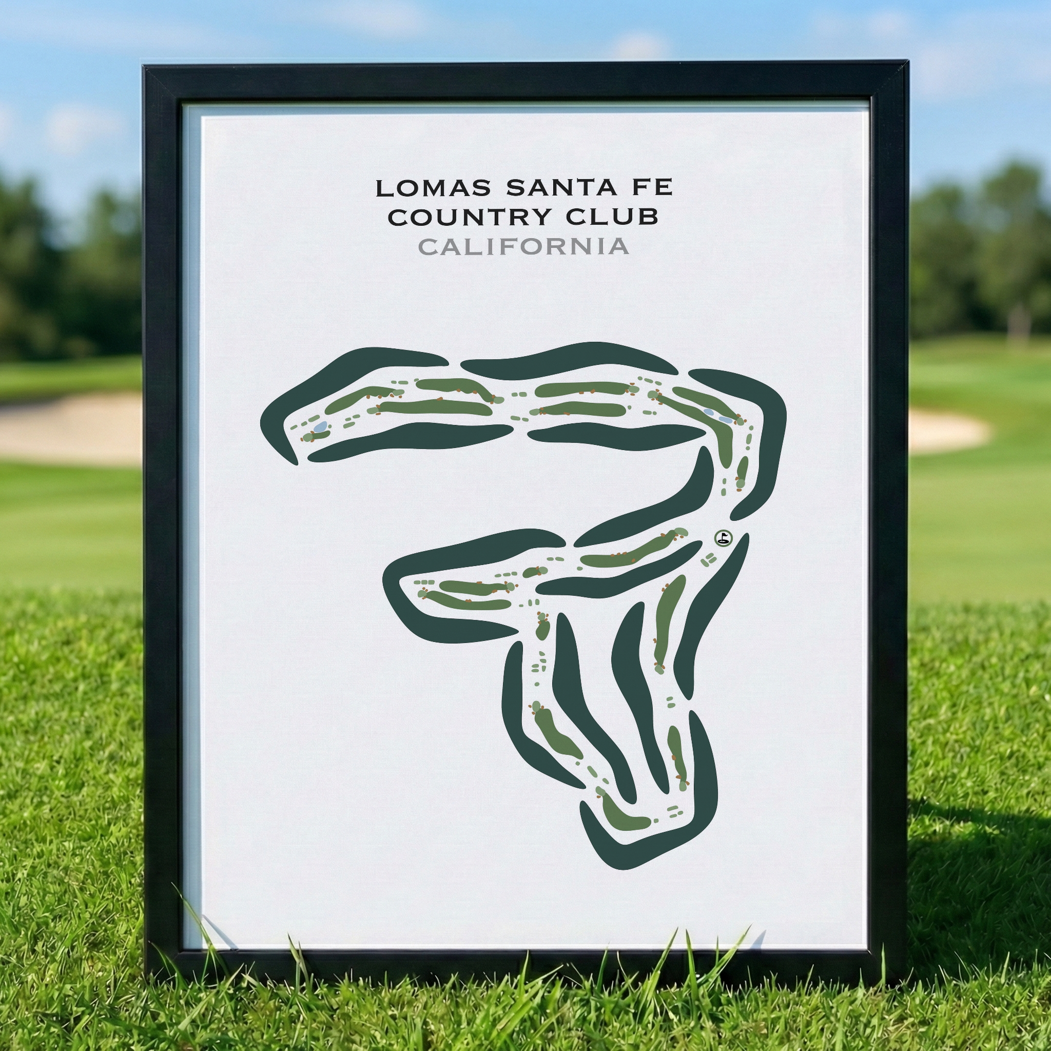 Lomas Santa Fe Country Club, California - Printed Golf Course