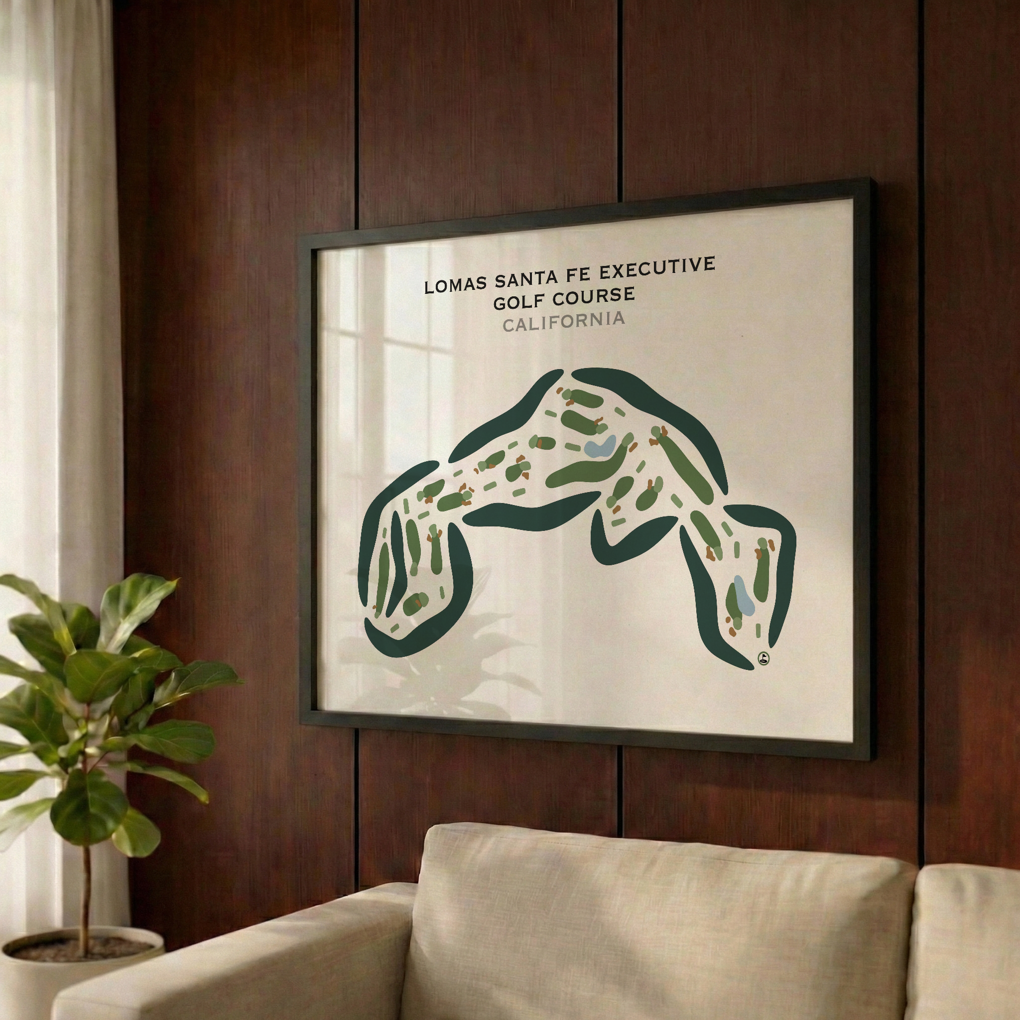 Lomas Santa Fe Executive Golf Course, California - Printed Golf Courses