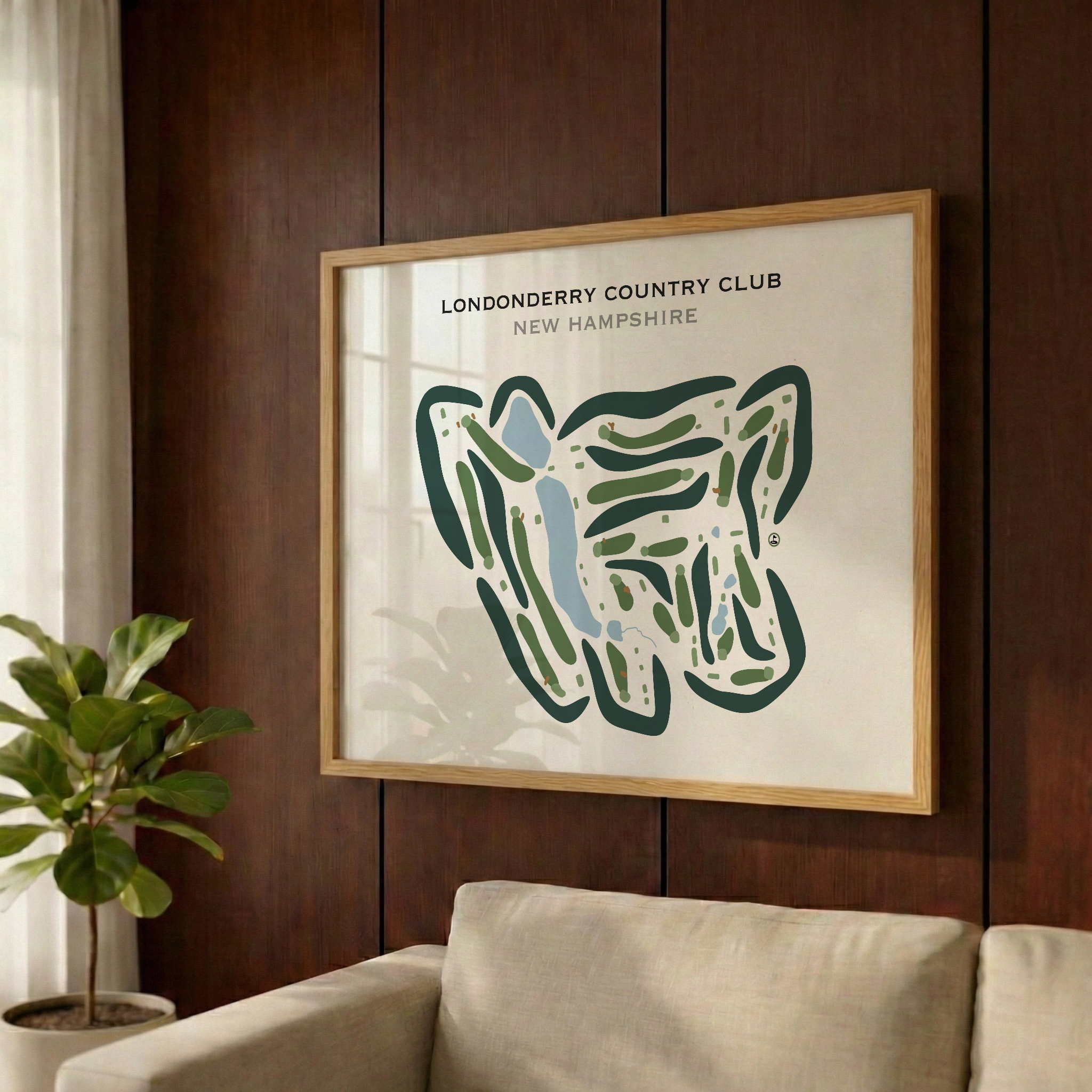 Londonderry Country Club, New Hampshire - Printed Golf Courses