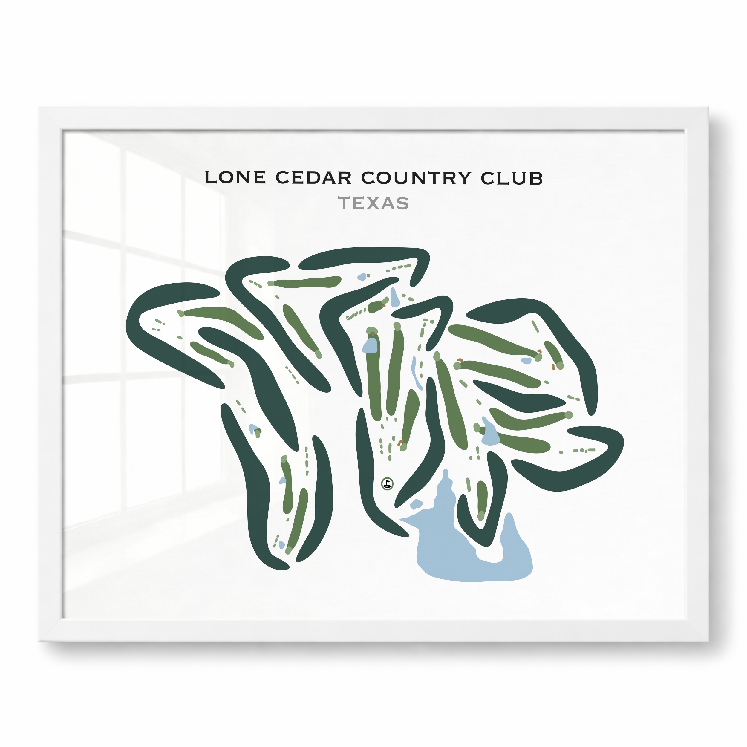 Lone Cedar Country Club, Texas - Printed Golf Courses