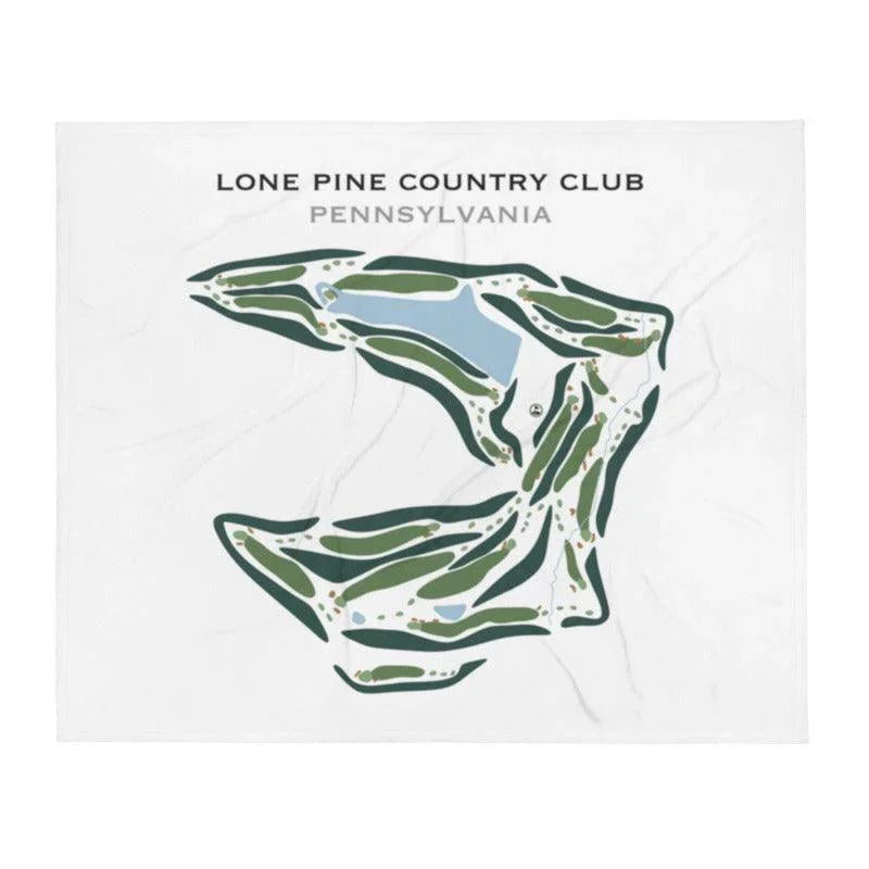 Lone Pine Country Club, Pennsylvania - Printed Golf Courses