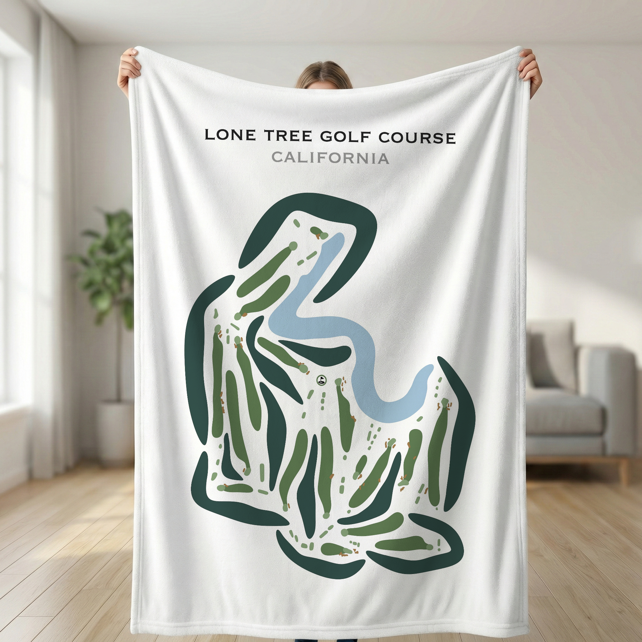 Lone Tree Golf Course, California - Printed Golf Course