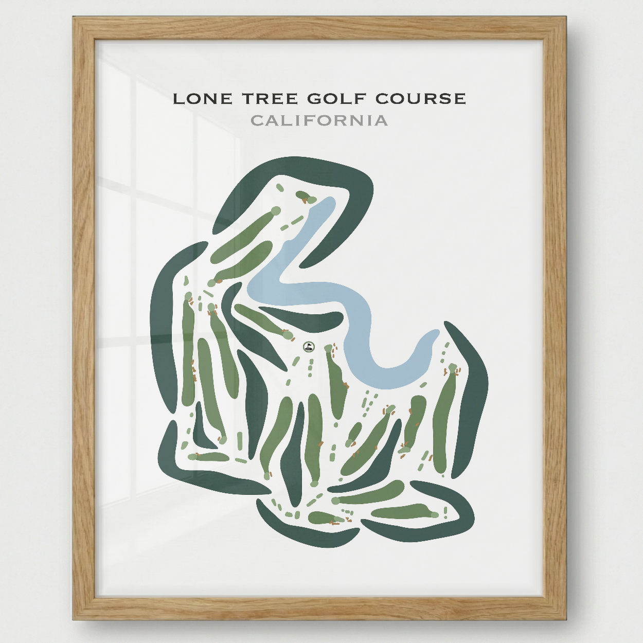 Lone Tree Golf Course, California - Printed Golf Course