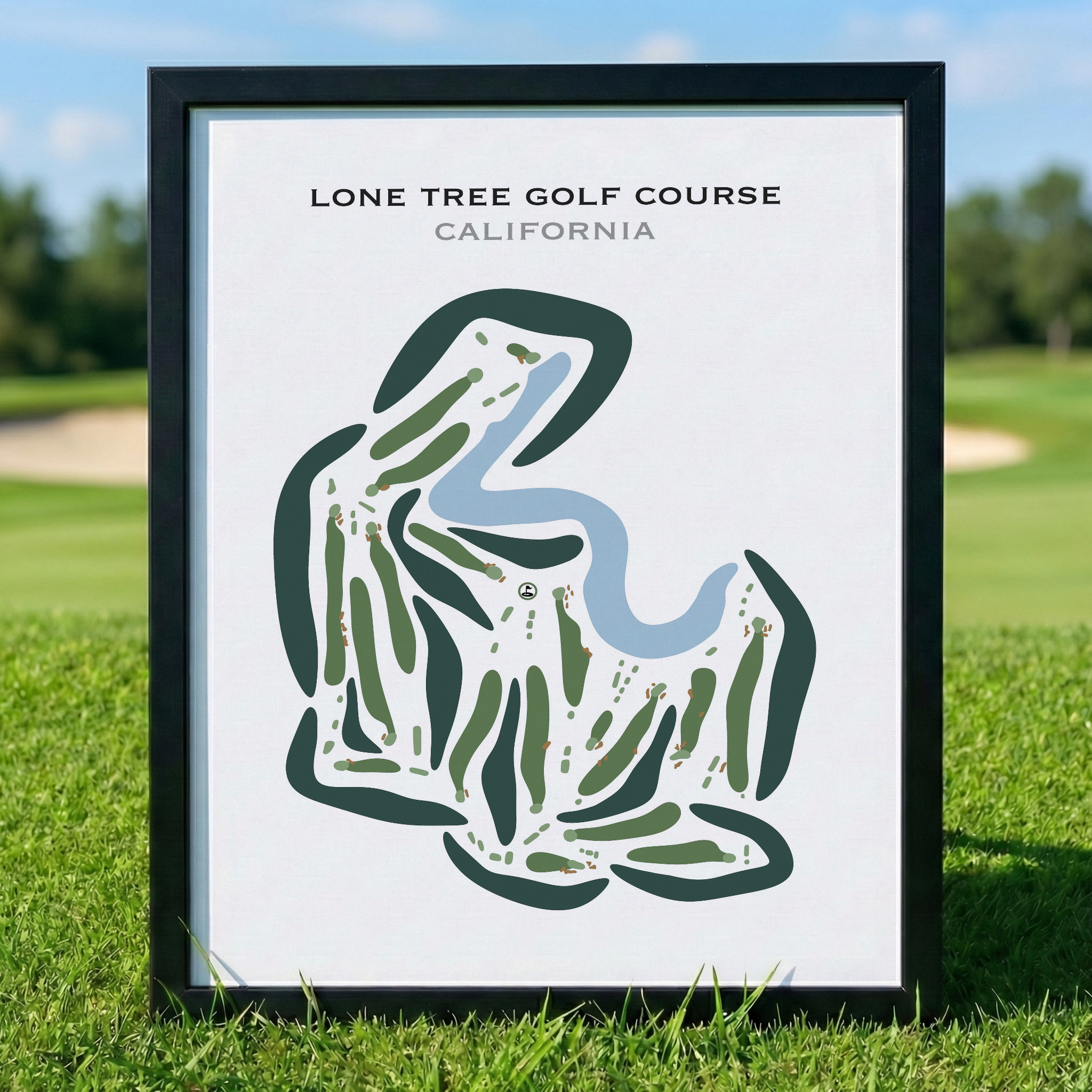 Lone Tree Golf Course, California - Printed Golf Course