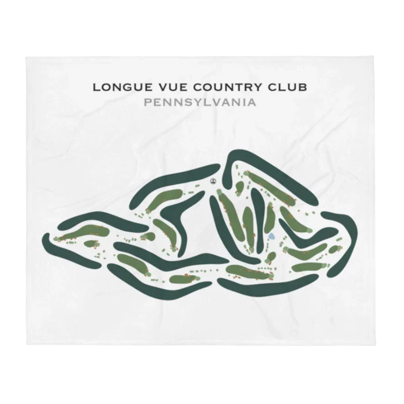 Longue Vue Country Club, Pennsylvania - Printed Golf Courses