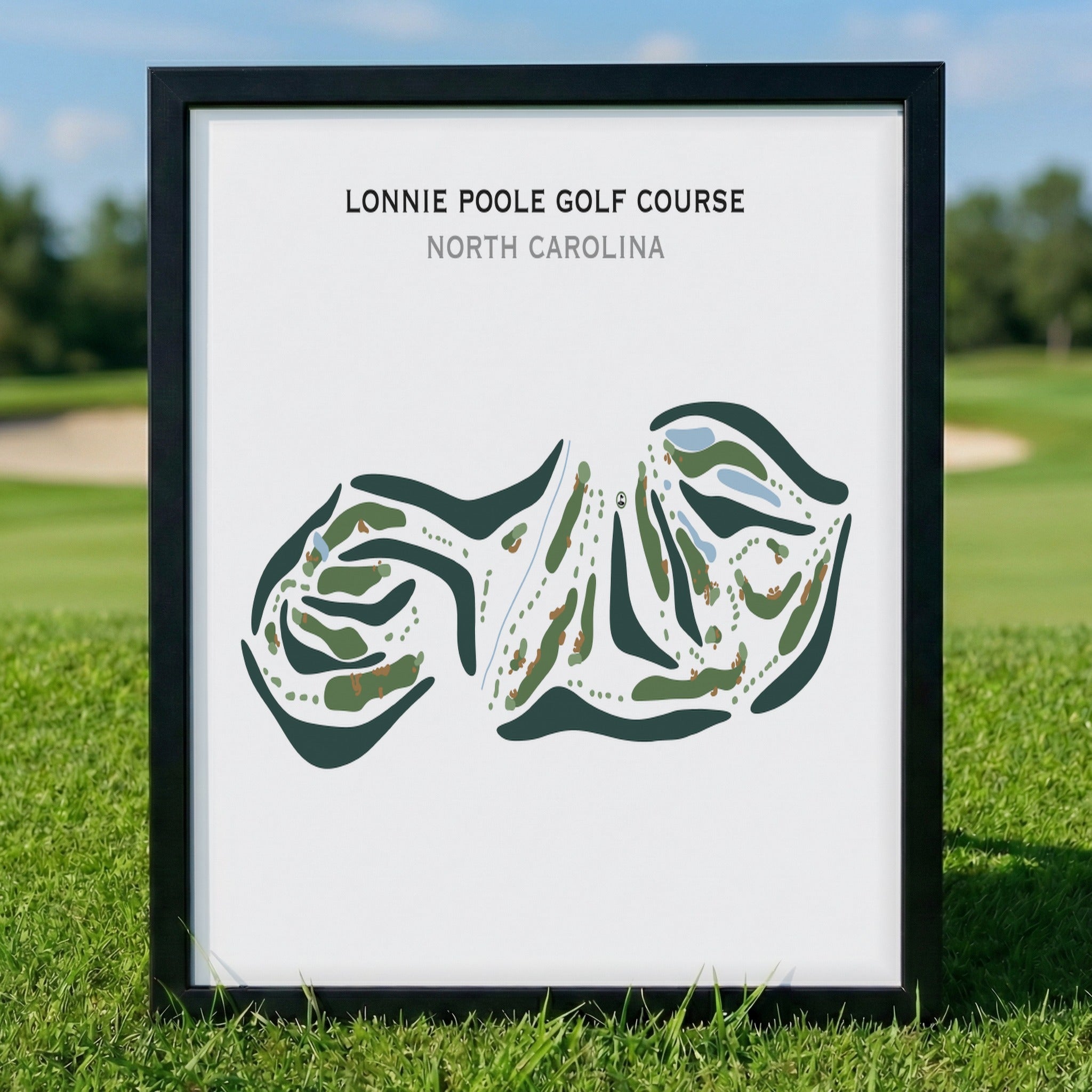 Lonnie Poole Golf Course, North Carolina - Printed Golf Courses