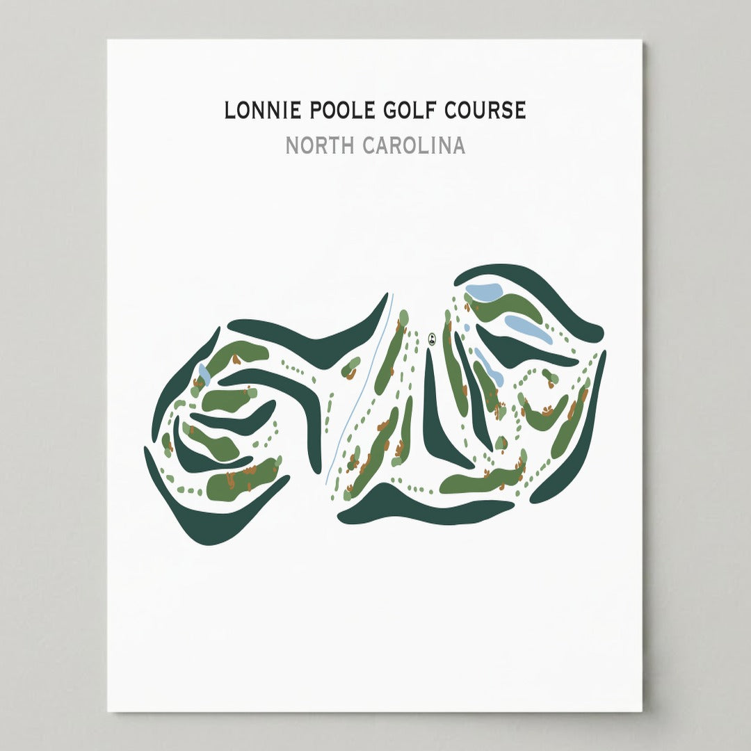 Lonnie Poole Golf Course, North Carolina - Printed Golf Courses