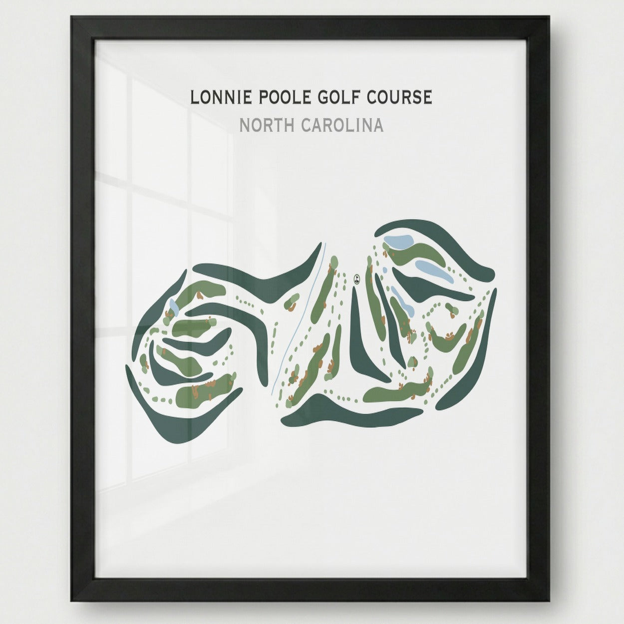 Lonnie Poole Golf Course, North Carolina - Printed Golf Courses