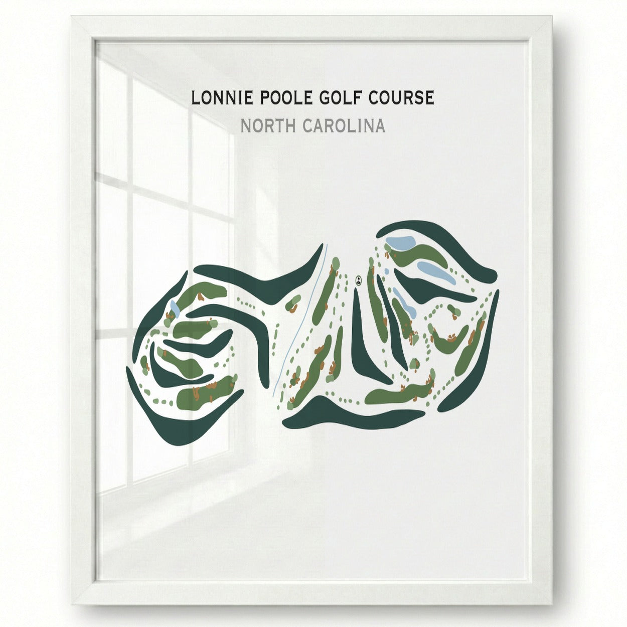Lonnie Poole Golf Course, North Carolina - Printed Golf Courses