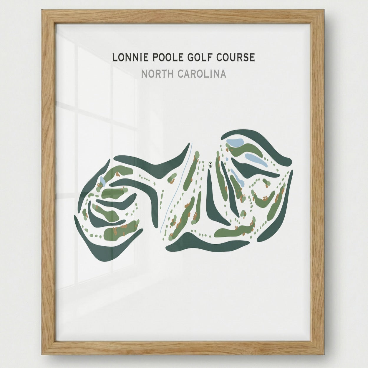 Lonnie Poole Golf Course, North Carolina - Printed Golf Courses