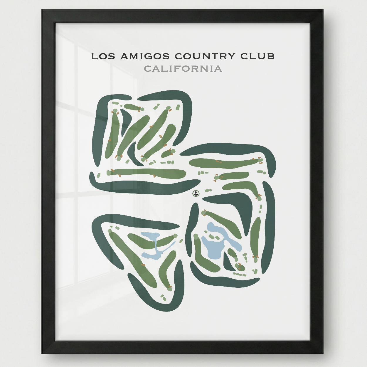 Los Amigos Country Club, California - Printed Golf Courses