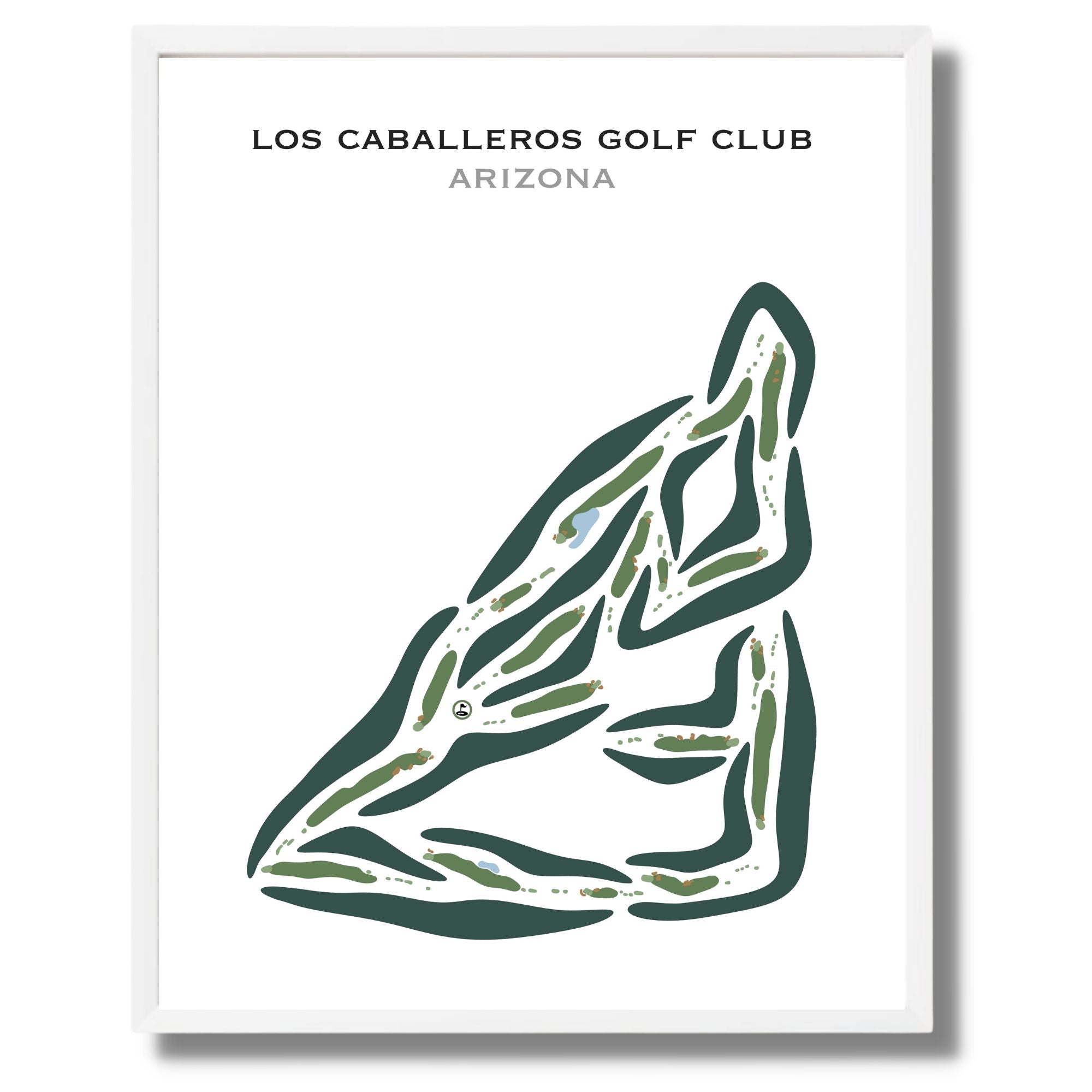 Los Caballeros Golf Club, Arizona - Printed Golf Courses