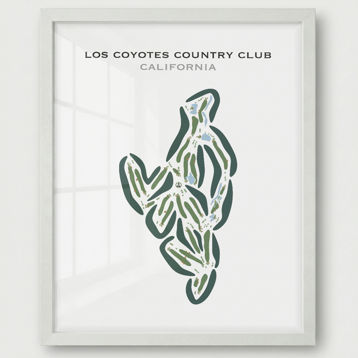 Los Coyotes Country Club, California - Printed Golf Courses