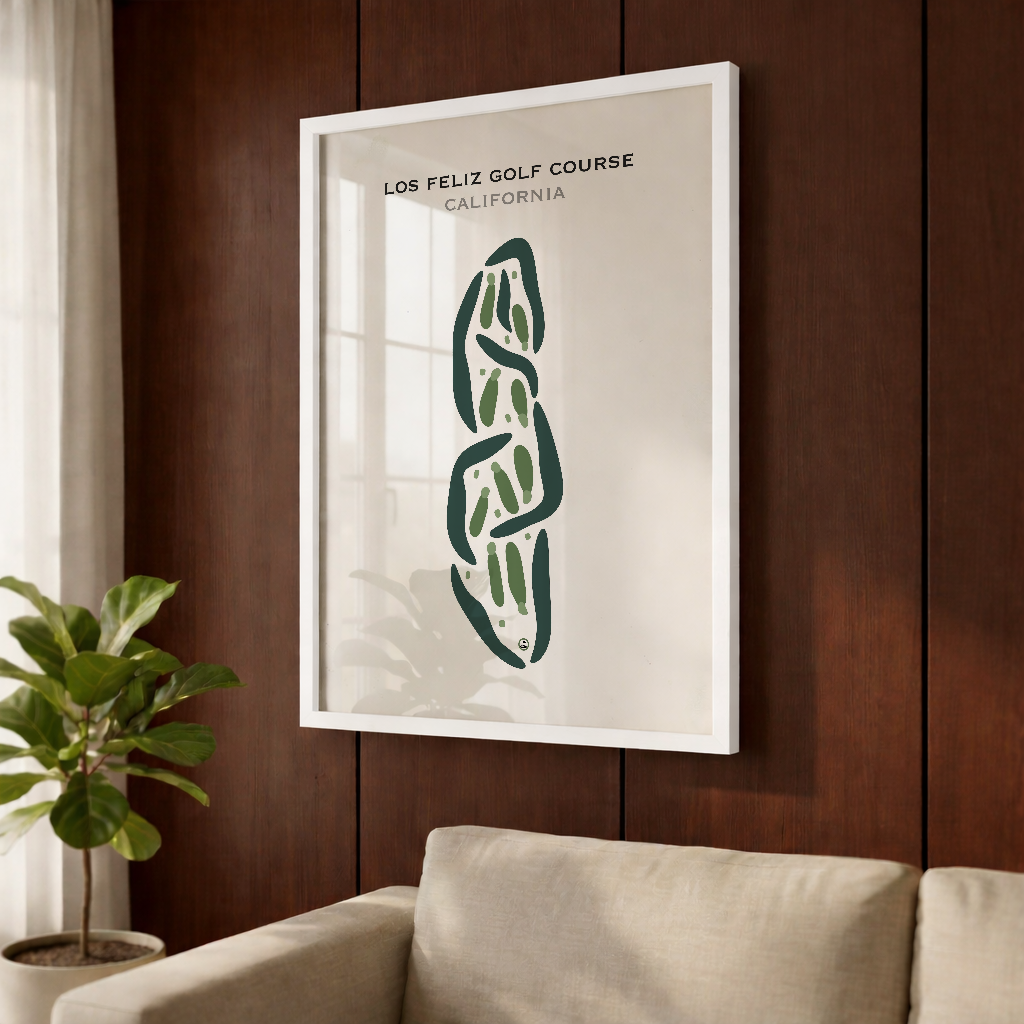 Los Feliz Golf Course, California - Printed Golf Courses
