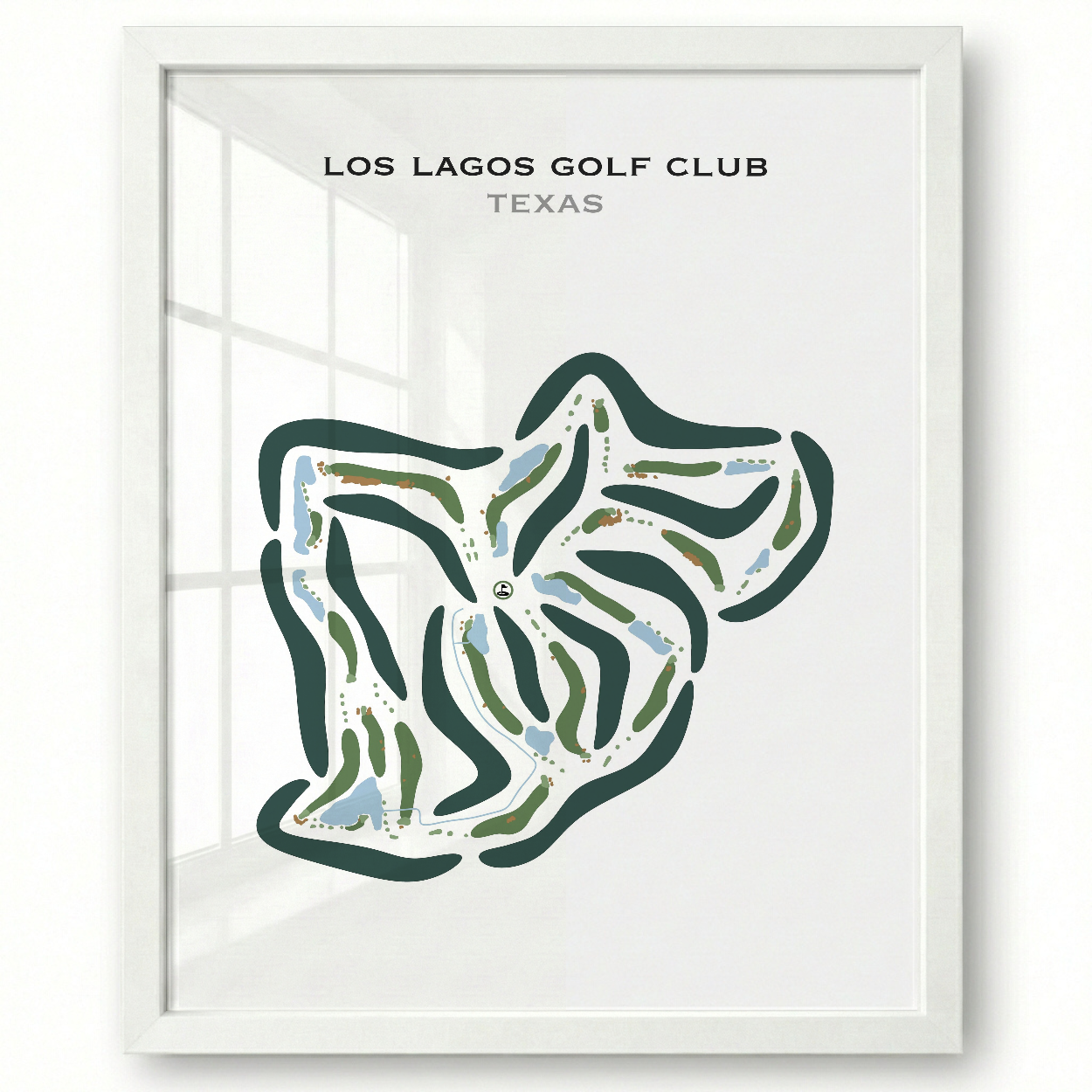 Los Lagos Golf Club, Texas - Printed Golf Courses