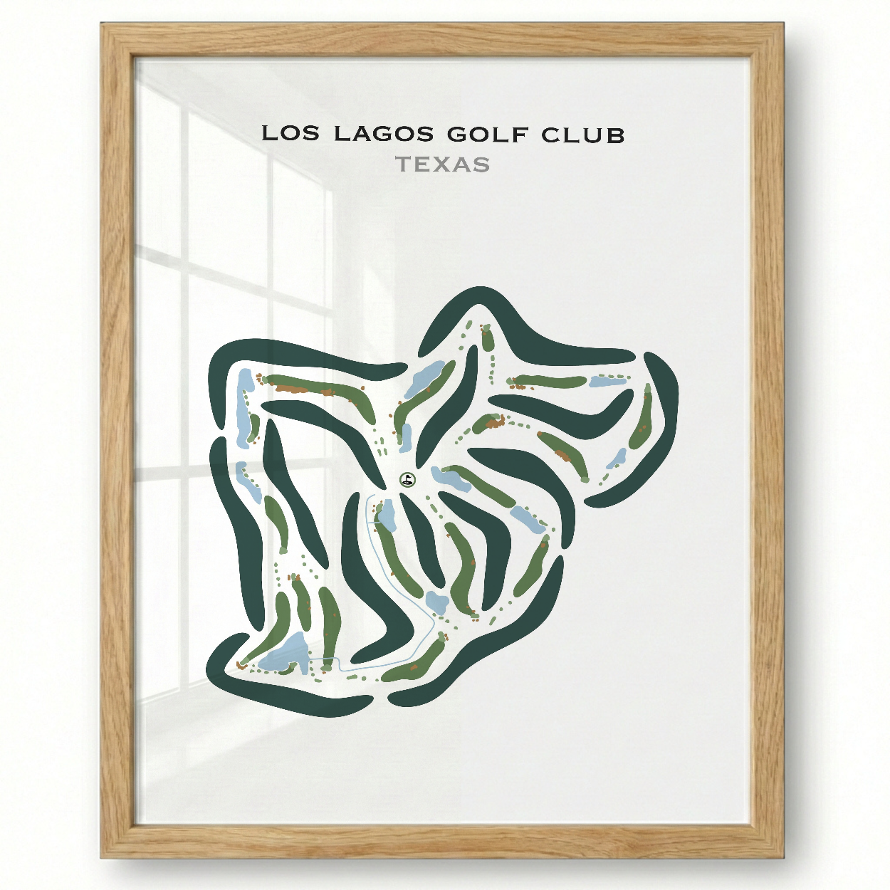 Los Lagos Golf Club, Texas - Printed Golf Courses