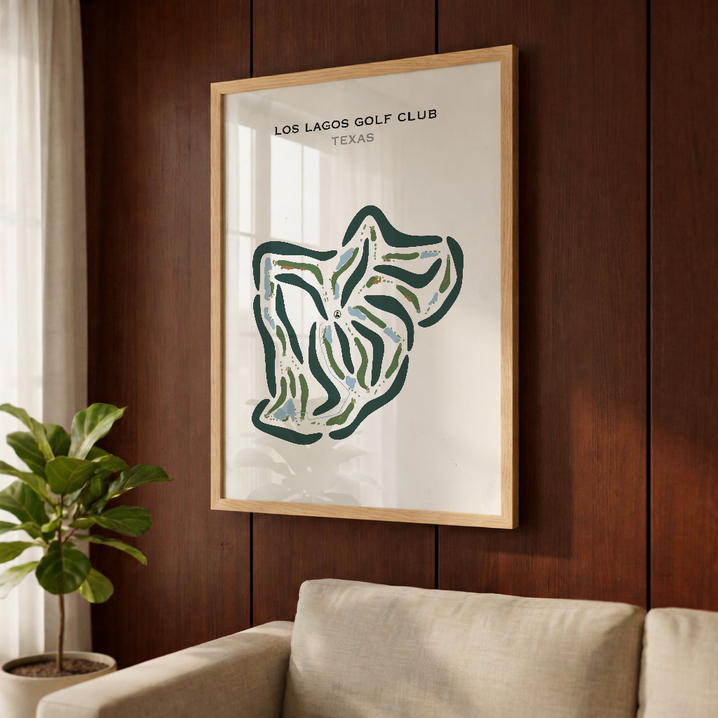 Los Lagos Golf Club, Texas - Printed Golf Courses