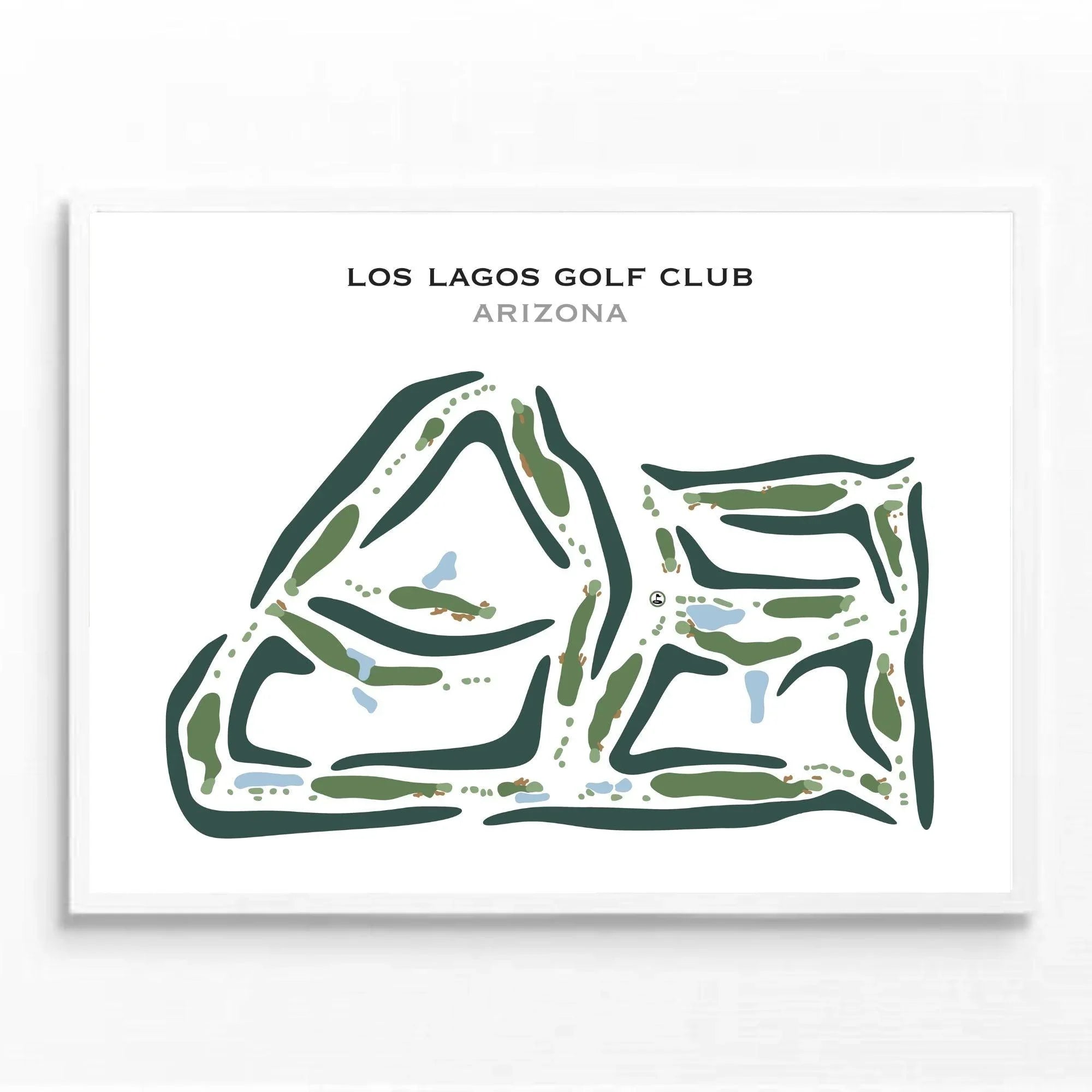 Los Lagos Golf Club, Arizona - Printed Golf Course